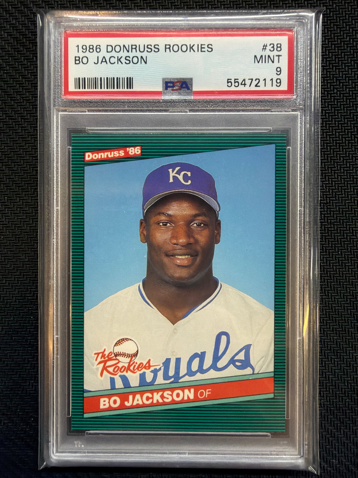 1986 Donruss Rookies Bo Jackson #38 Rookie PSA 9 119