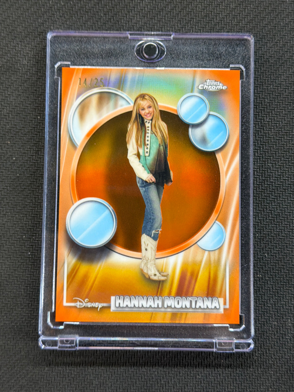 2026 Topps Chrome Disney Hannah Montana Orange /25