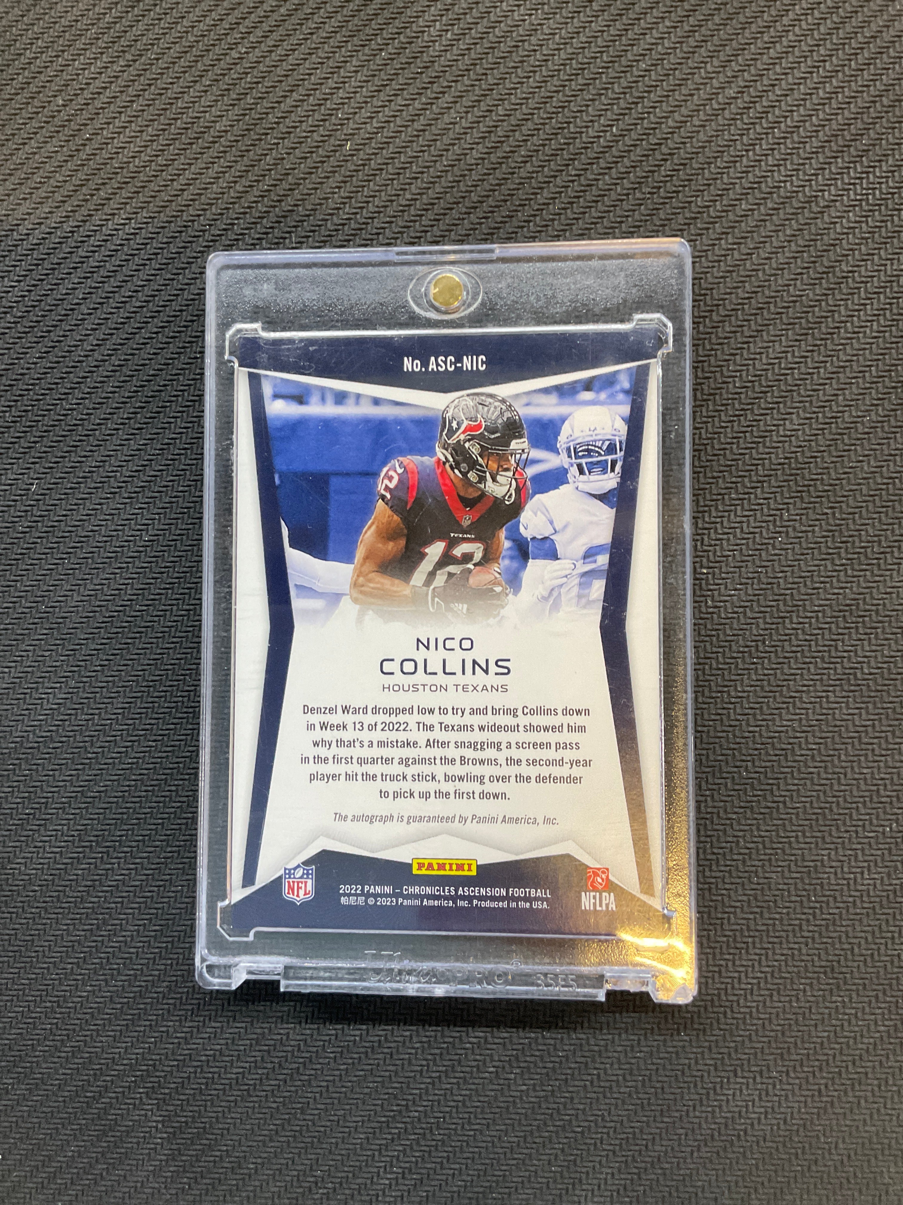2022 Panini Chronicles Nico Collins Rookie Auto Texans