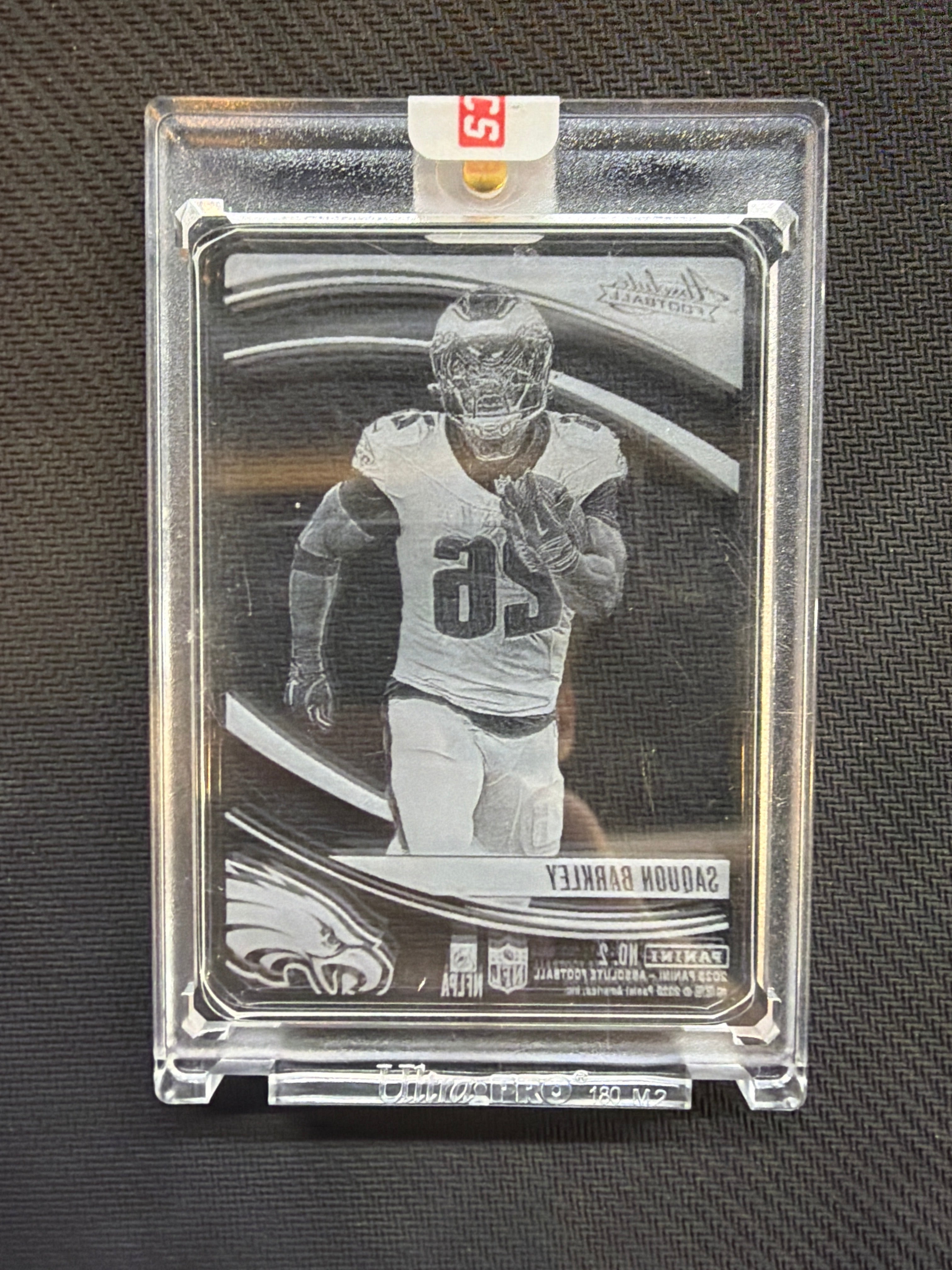 2025 Absolute Saquon Barkley Glass Case Hit Eagles
