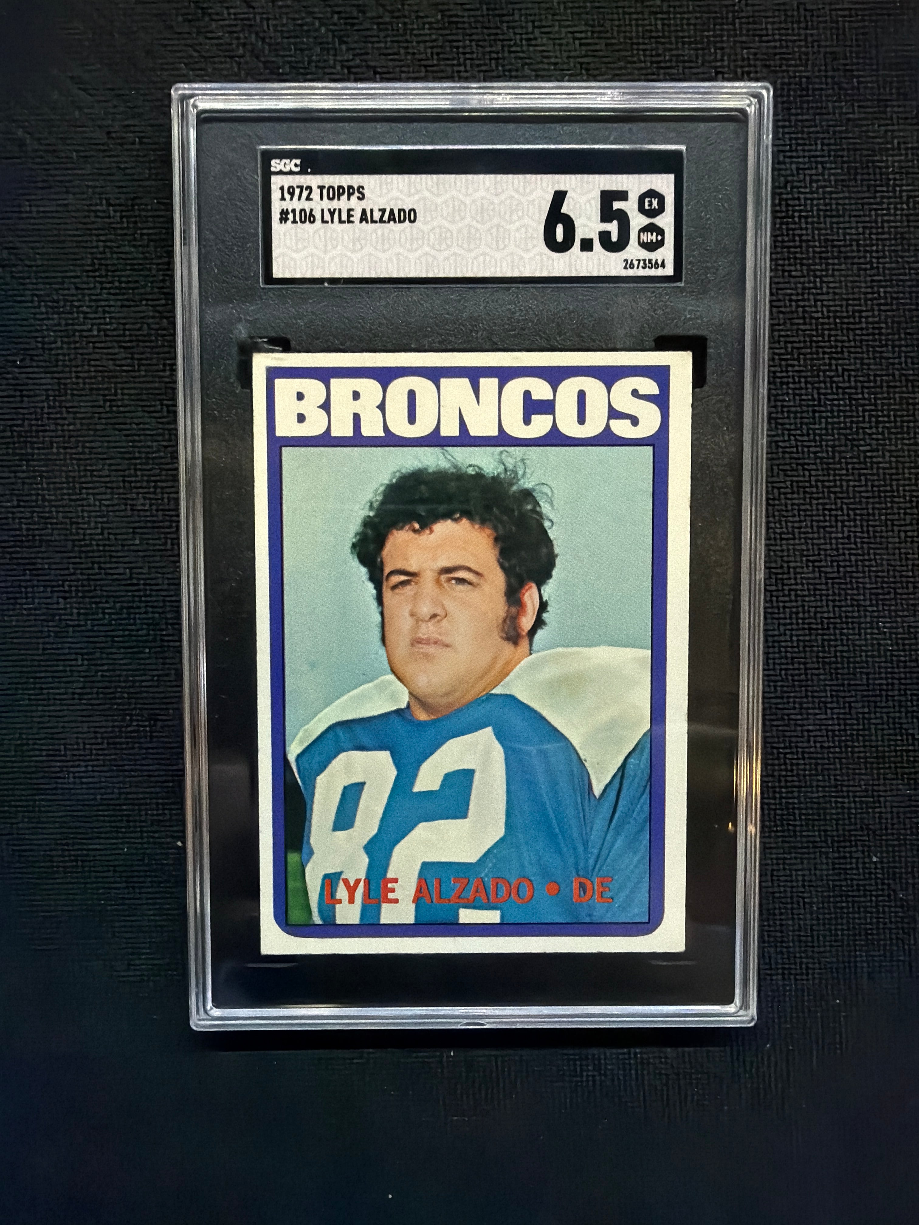 1972 Topps #106 Lyle Alzado SGC 6.5 Rookie Broncos