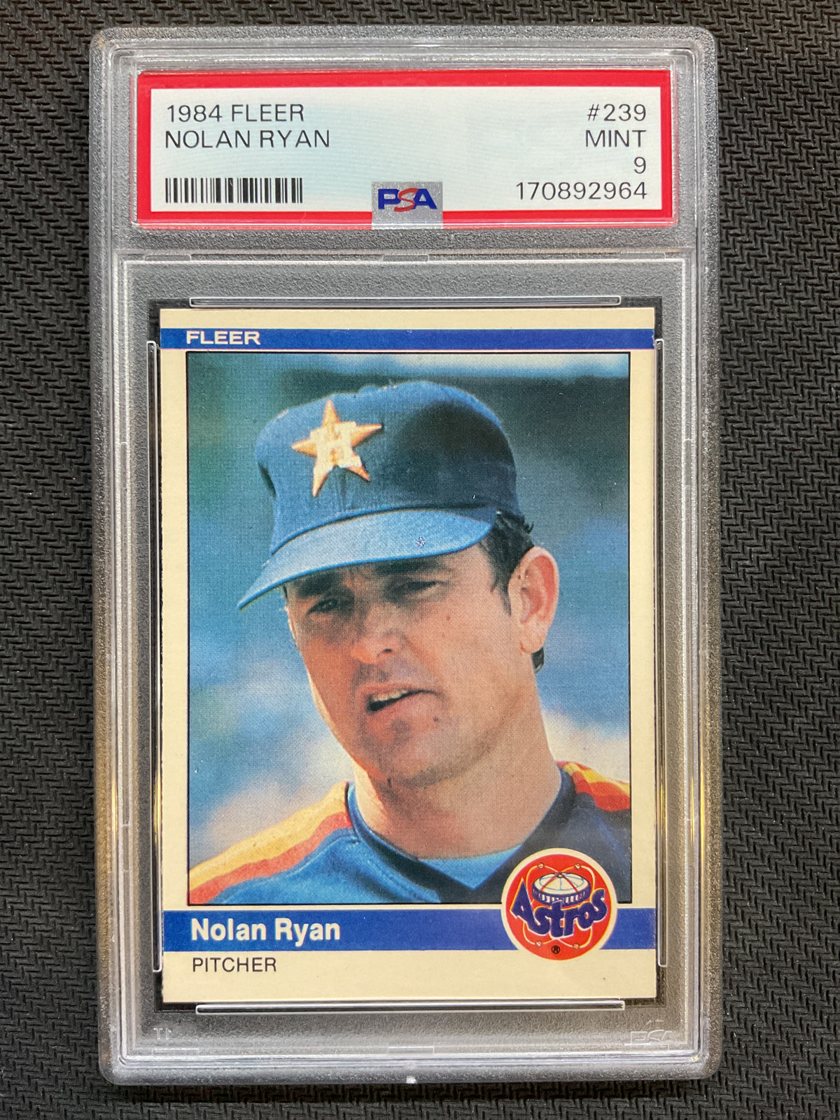 1984 Fleer #239 Nolan Ryan PSA 9
