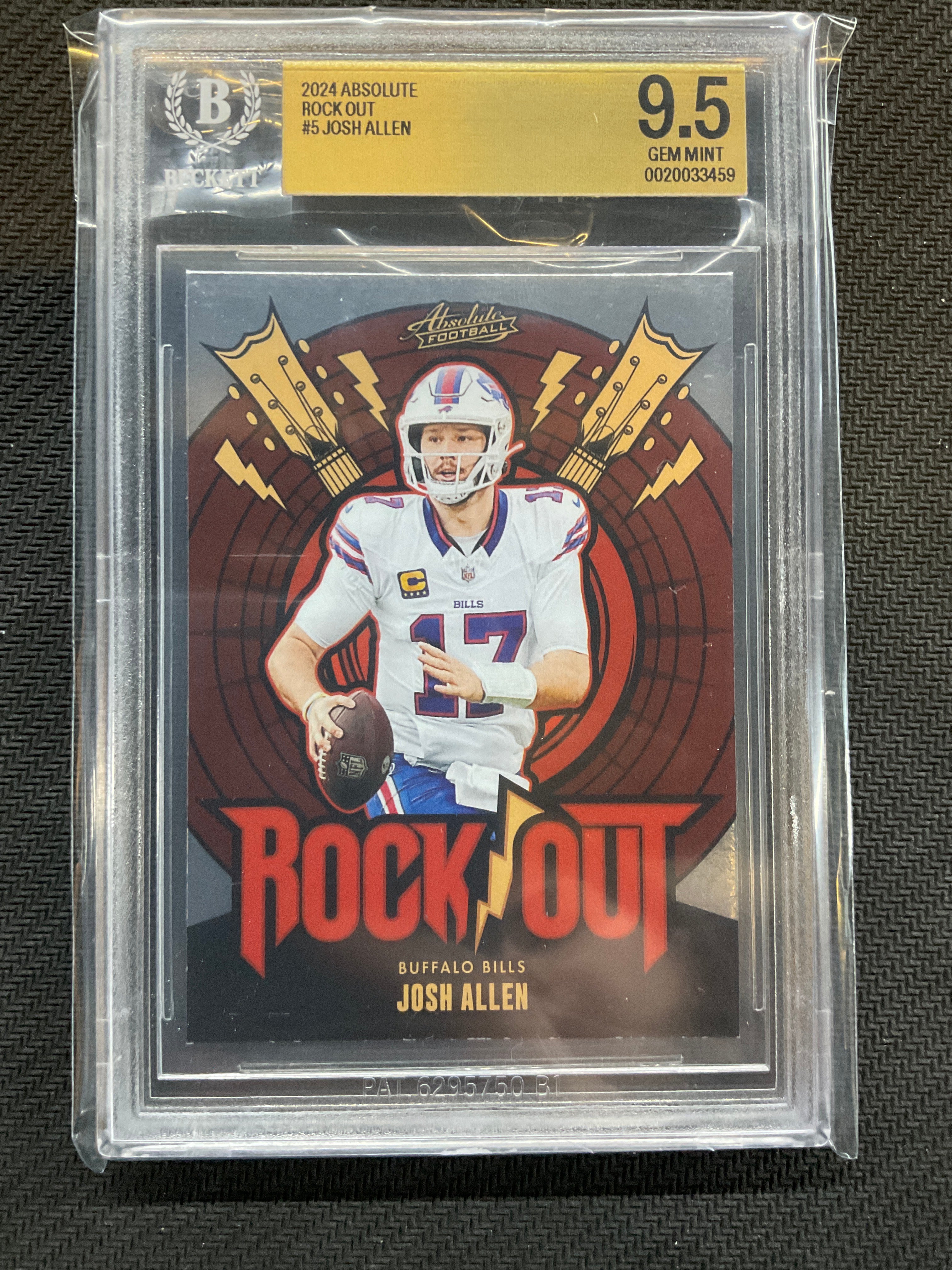 2024 Absolute Josh Allen Rock Out BGS 9.5 Bills