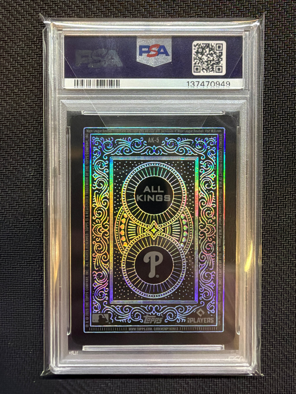 2025 Topps Bryce Harper All Kings PSA 8 Phillies