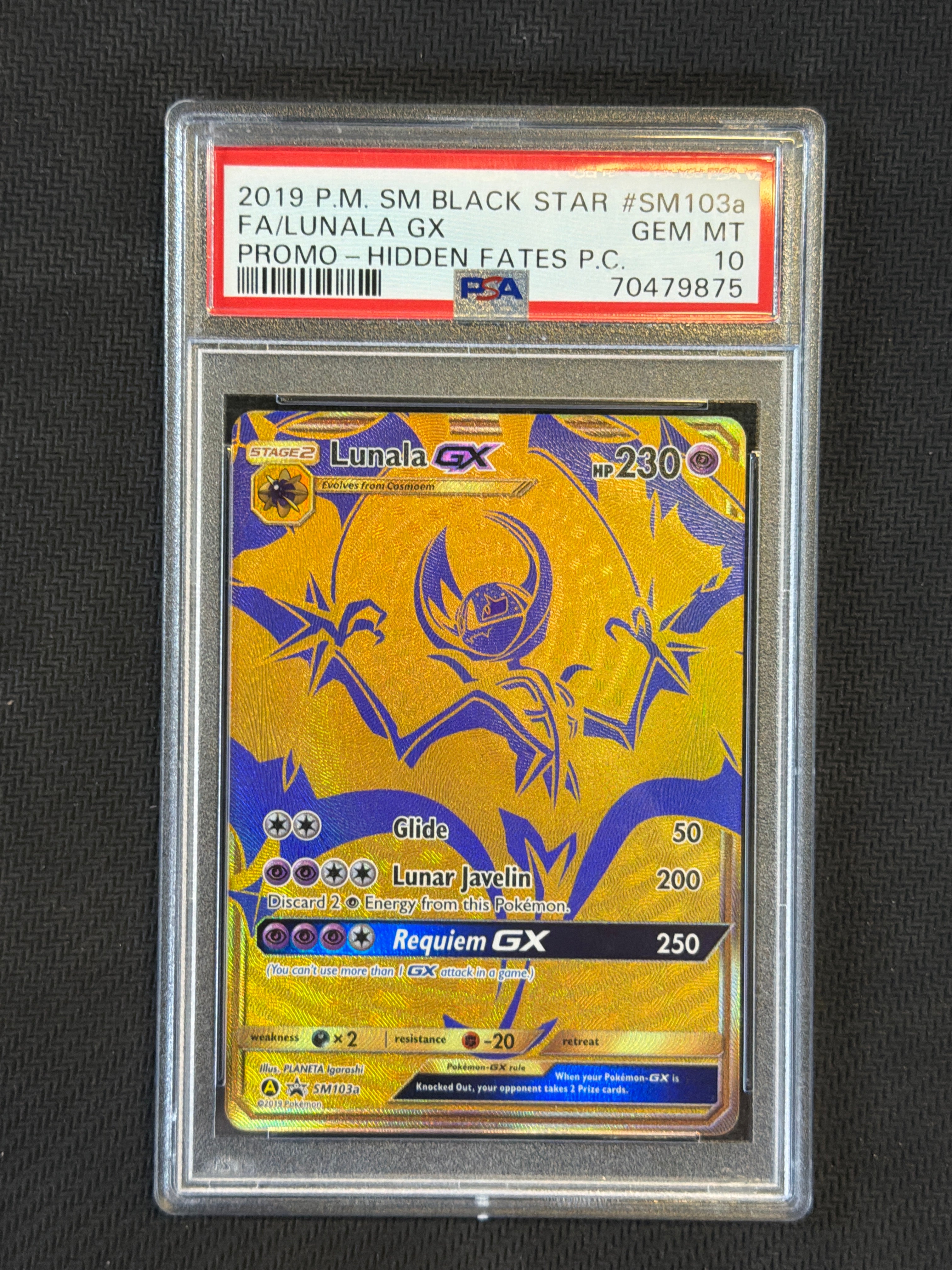 2019 Lunala GX SM103a PSA 10
