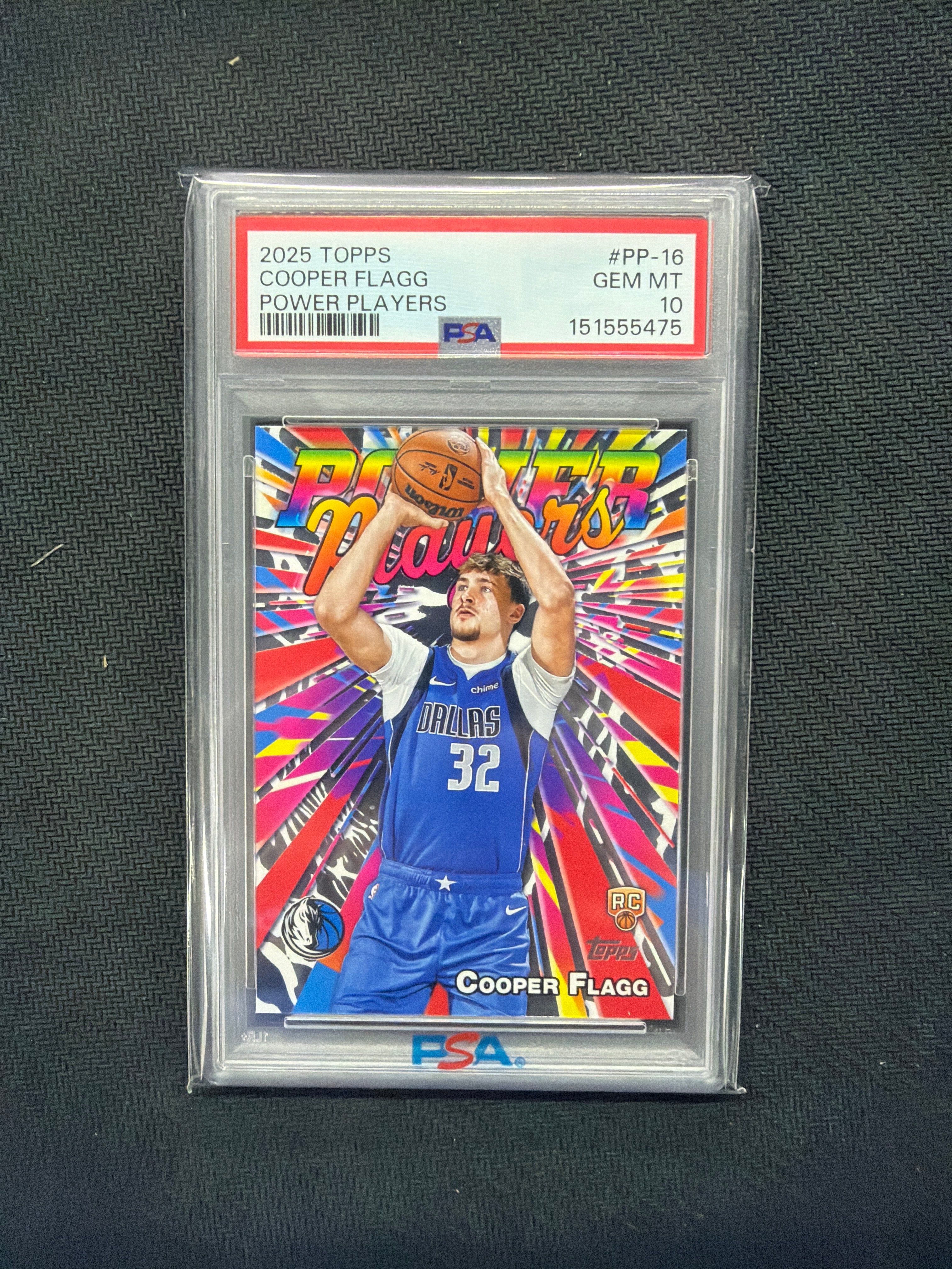 2025 Topps Cooper Flagg Power Players PSA 10 475