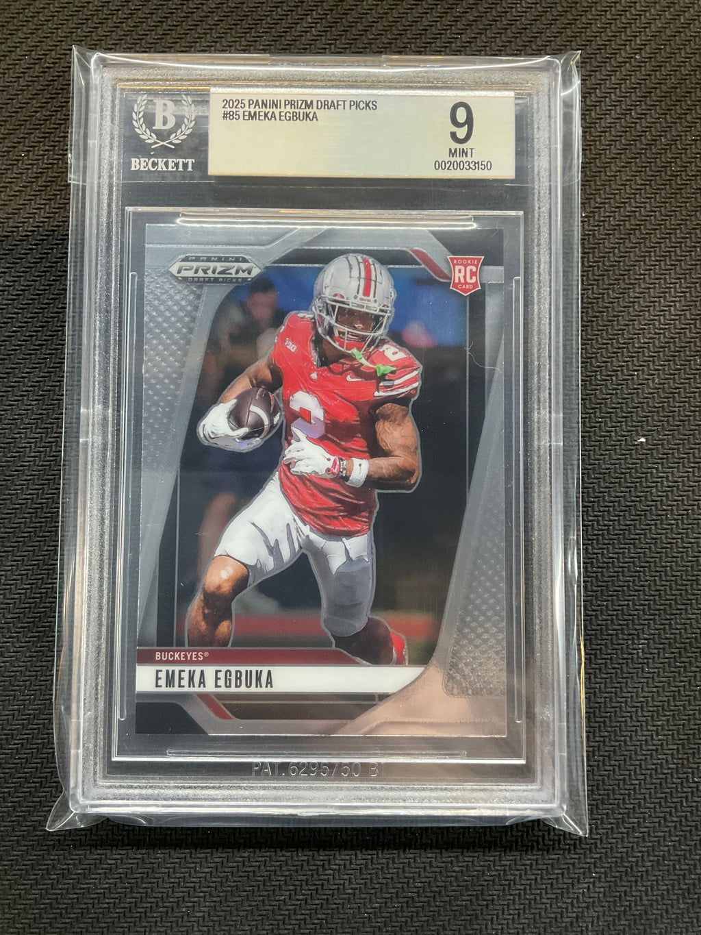 2025 Prizm Draft Picks Emeka Egbuka Rookie BGS 9 Ohio State
