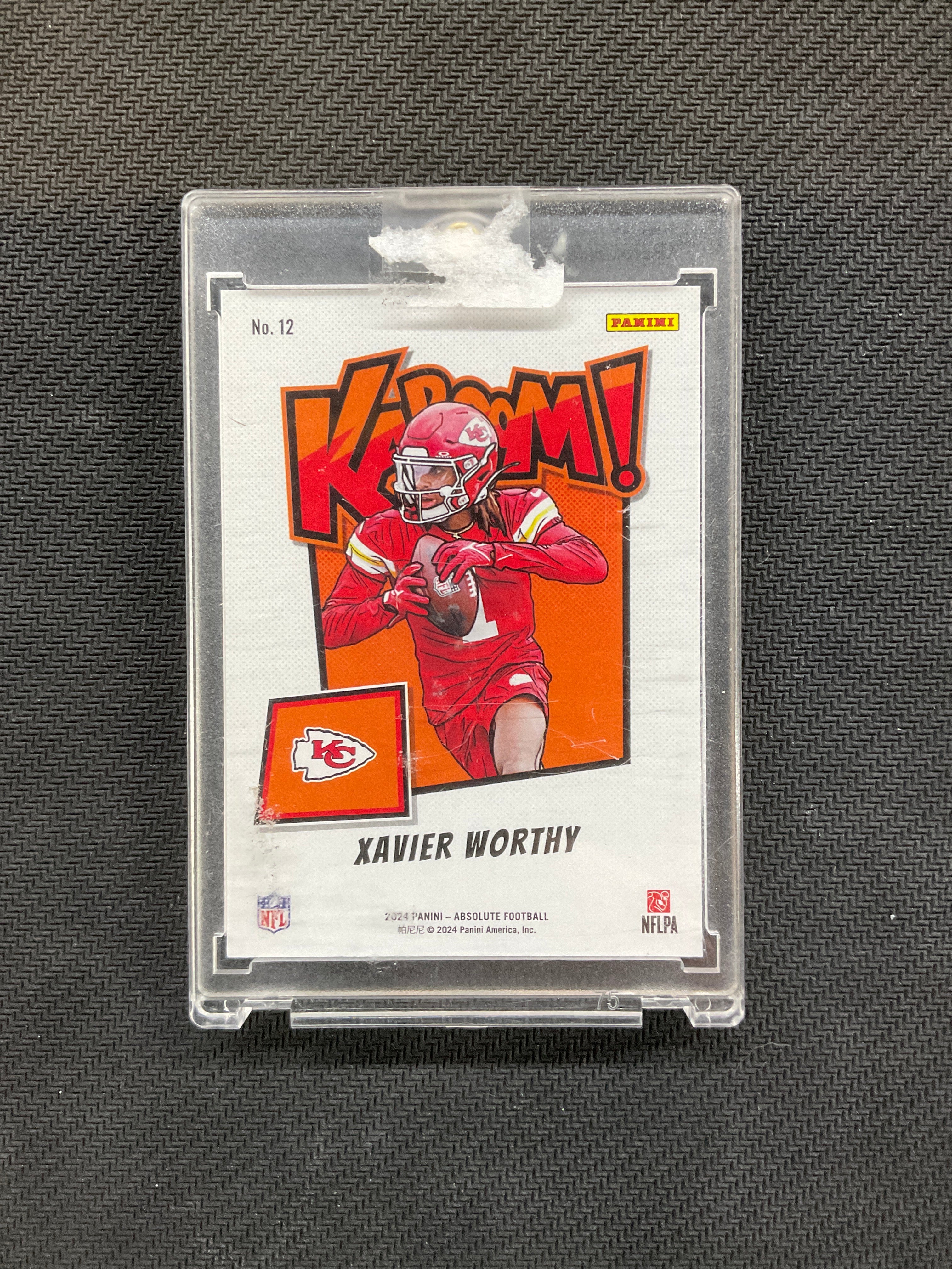2024 Panini Absolute Xavier Worthy Kaboom! Rookie Cheifs