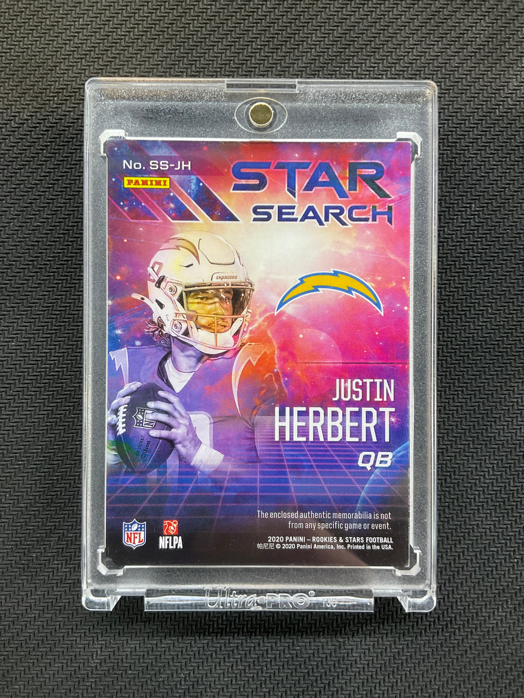 2020 Rookies & Stars Justin Hebert Rookie Patch /25