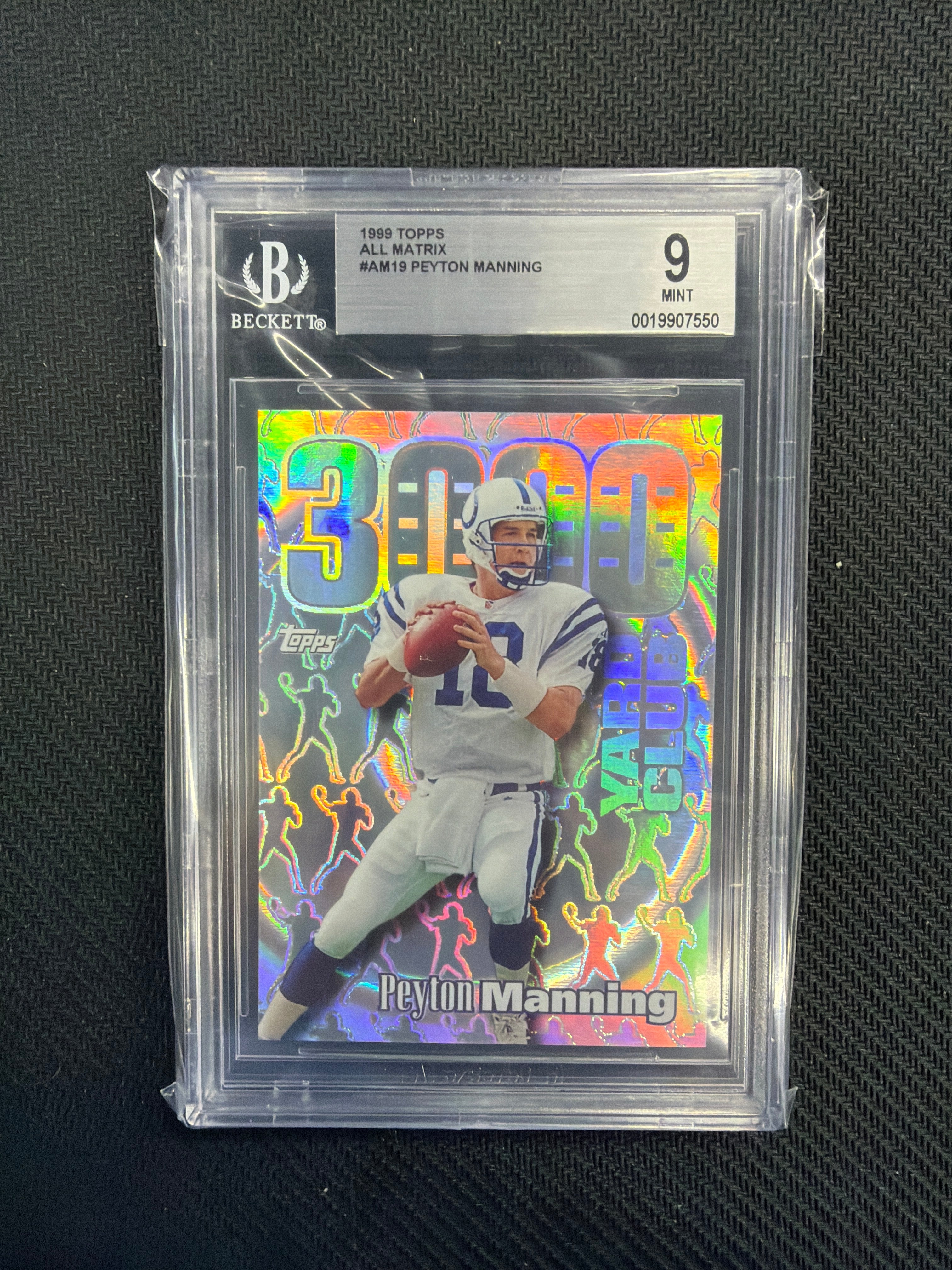 1999 Topps Peyton Manning All Matrix BGS 9 Colts