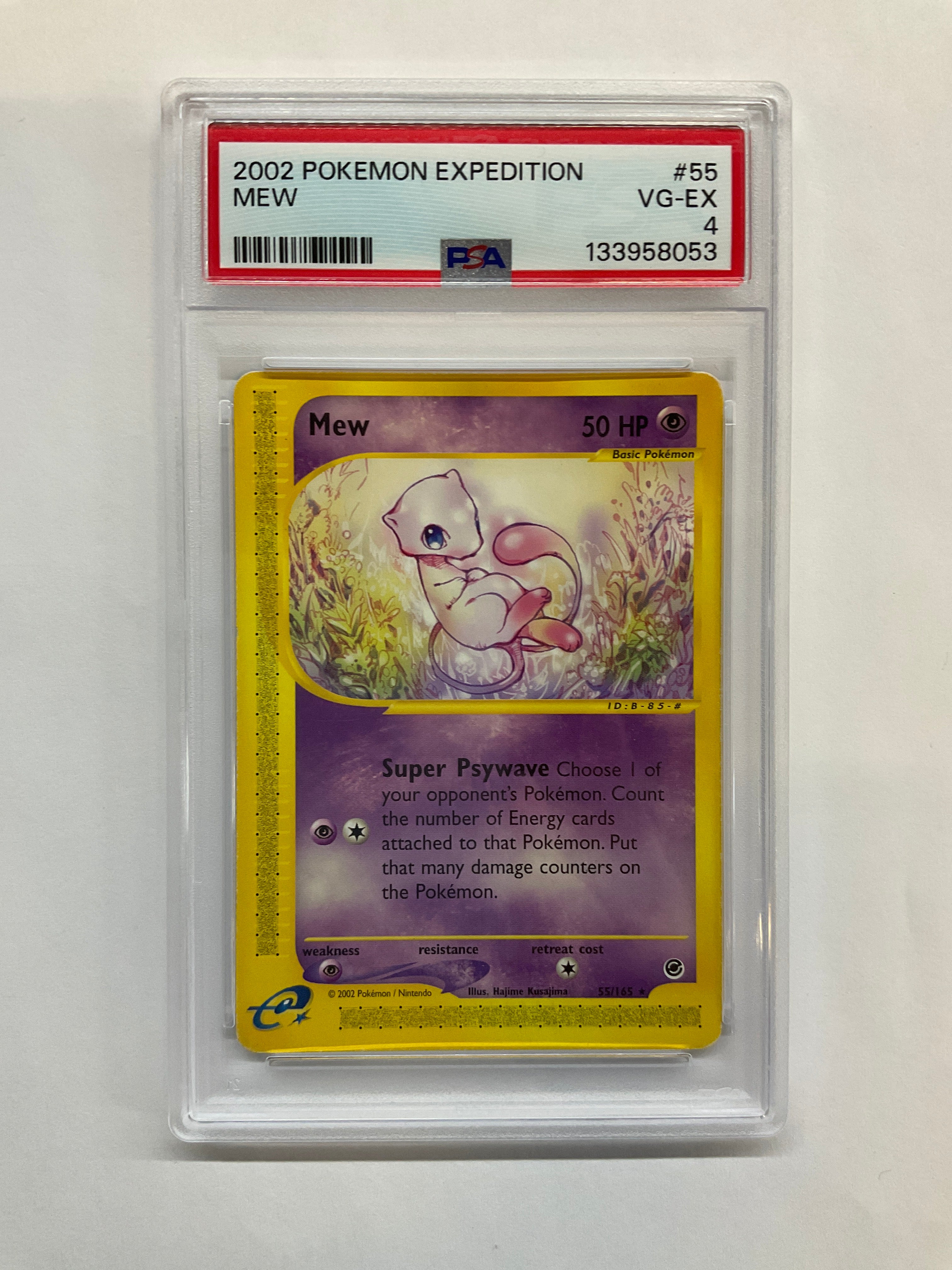 2002 Pokemon Expedition Mew #55 PSA 4