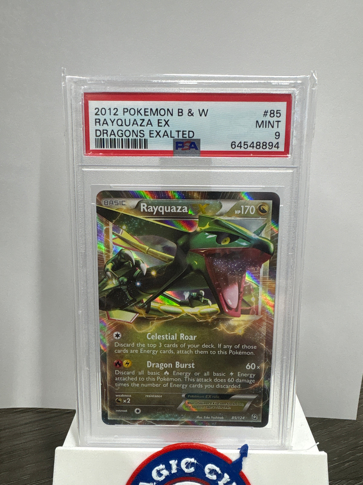 2012 Pokemon Dragons Exalted Rayquaza EX 85 PSA 9