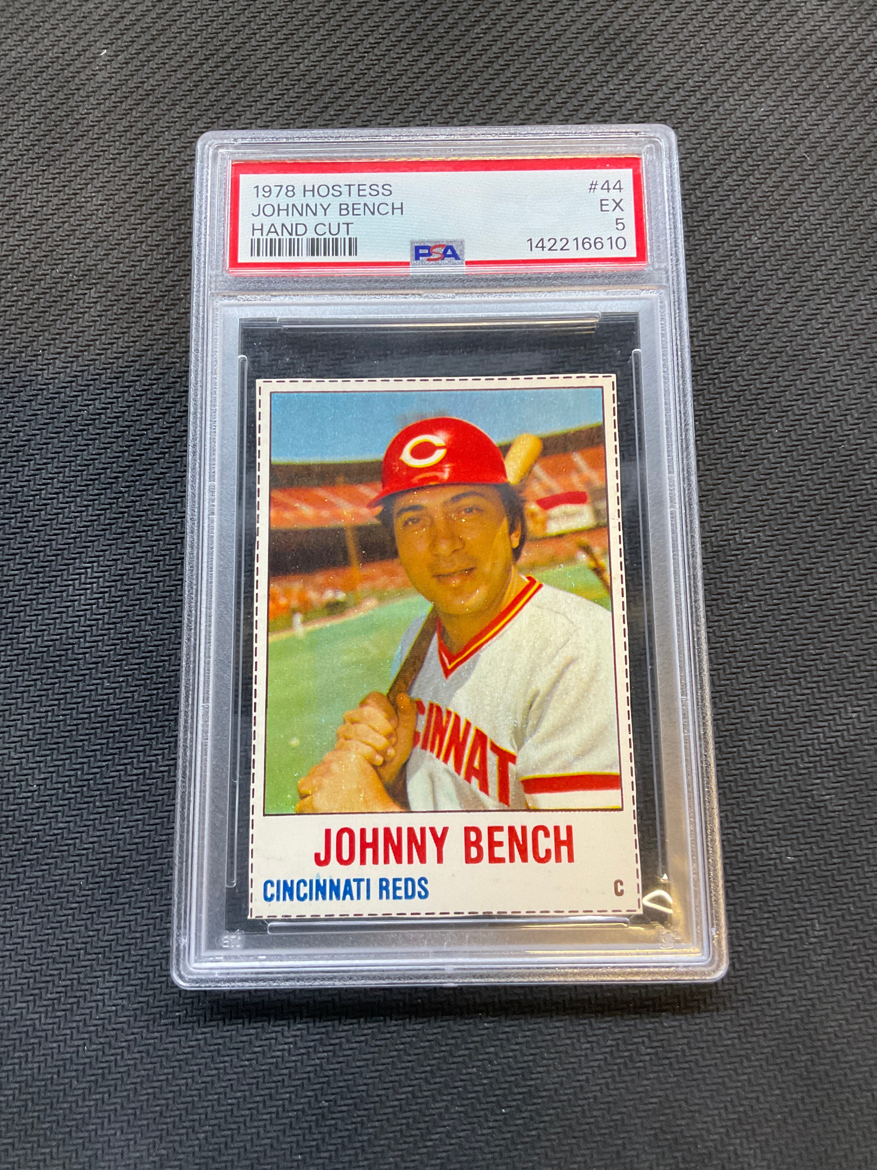 1978 Hostess Johnny Bench Hand Cut PSA 5 Reds
