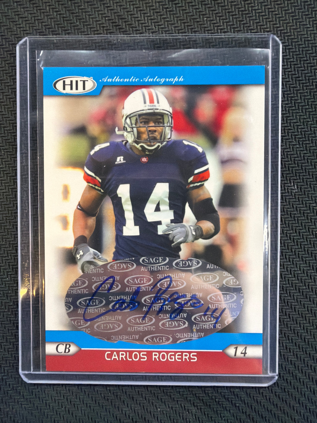 2005 Sage Carlos Rogers Rookie Auto Auburn