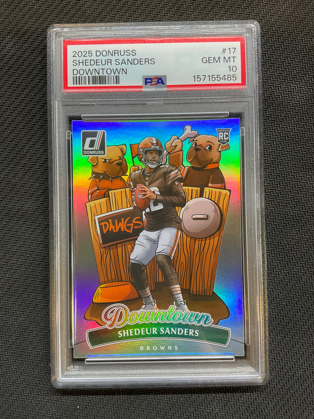 2025 Donruss Shedeur Sanders Downtown Rookie PSA 10 Browns