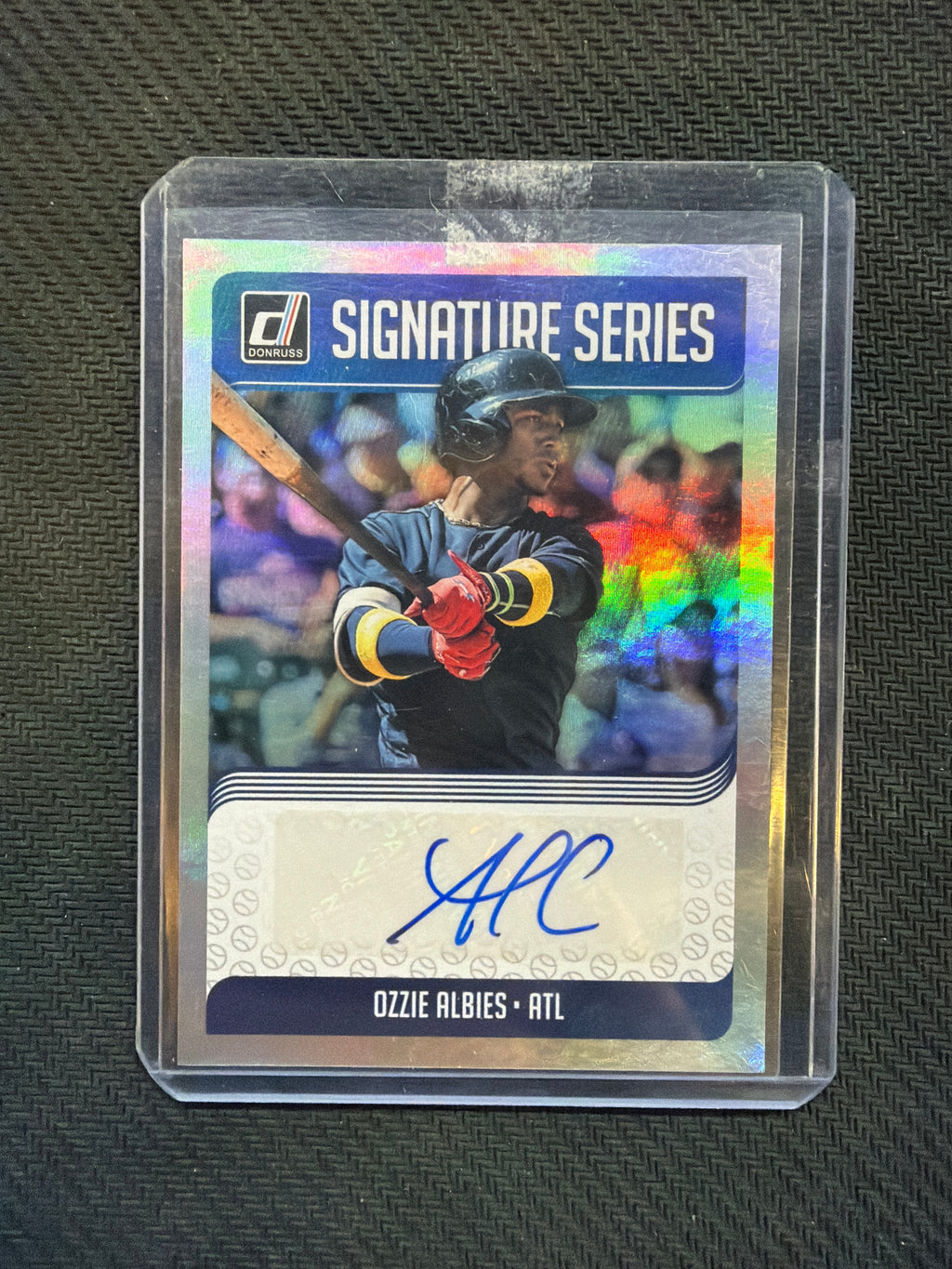 2018 Donruss Signature Seires Ozzie Albies Auto Braves