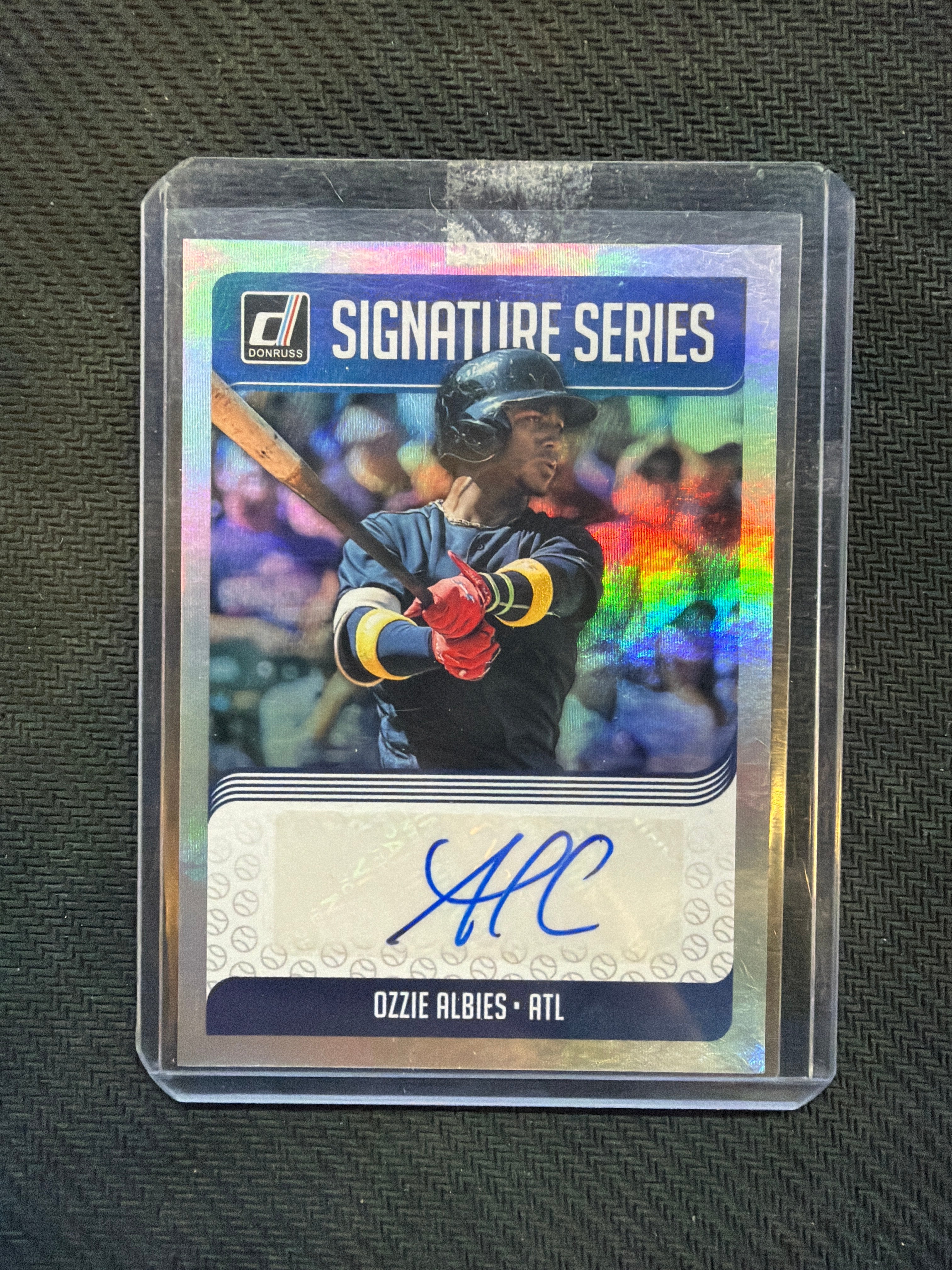 2018 Donruss Signature Seires Ozzie Albies Auto Braves