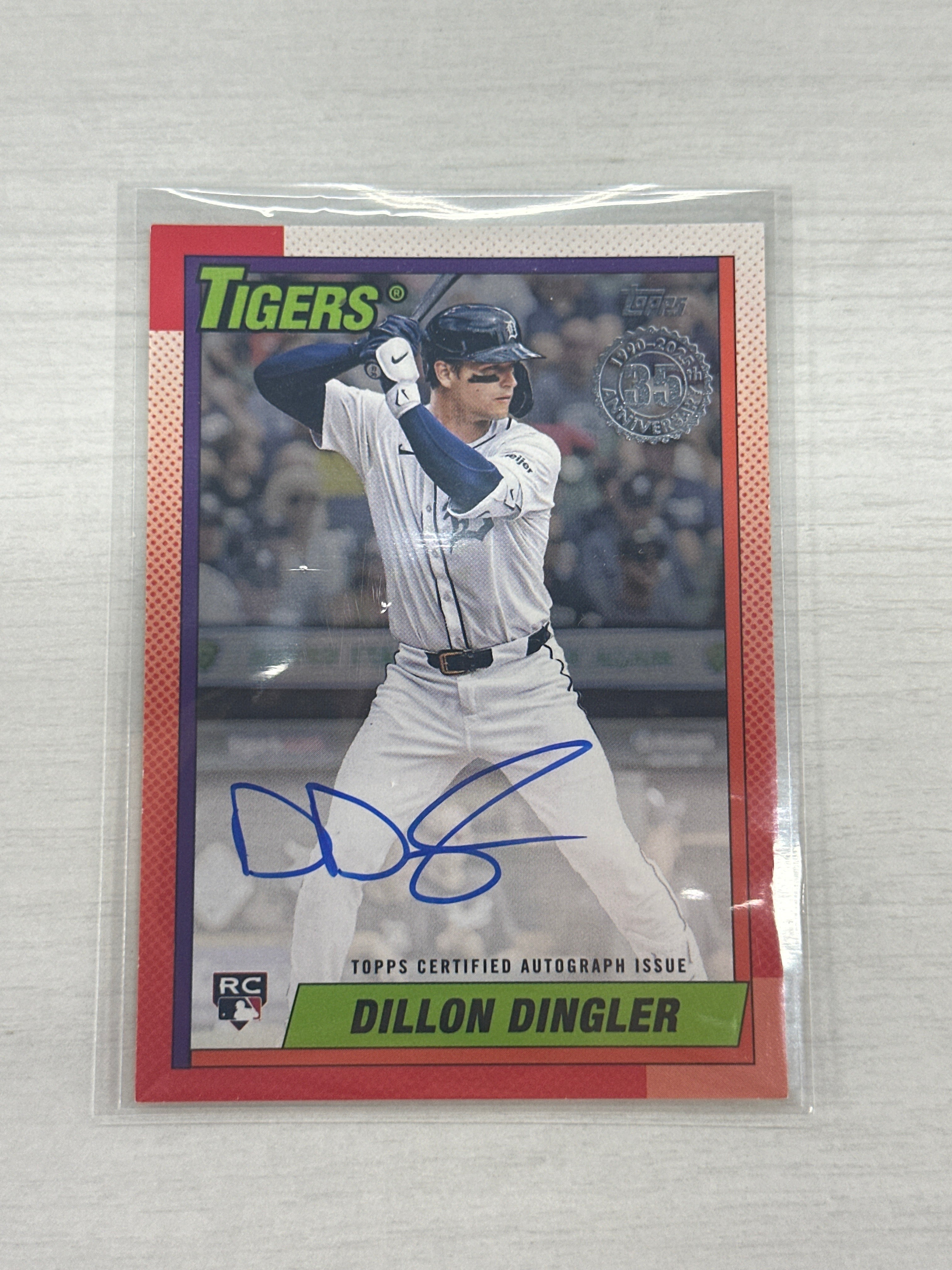 2025 Topps Dillon Dingler 1/1 Auto Tigers