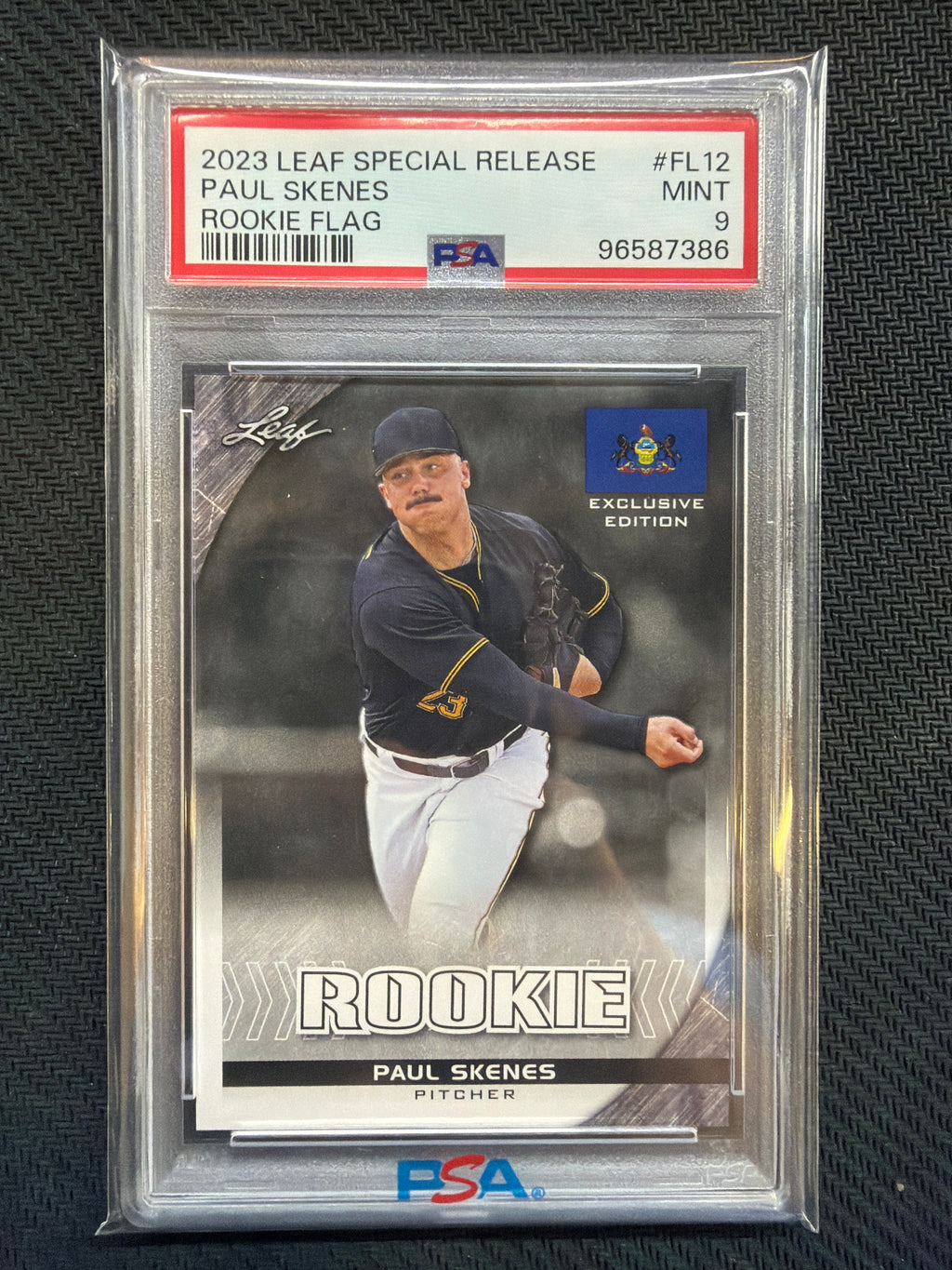 2023 Leaf Special Release Paul Skenes Rookie Flag #FL12 PSA 9