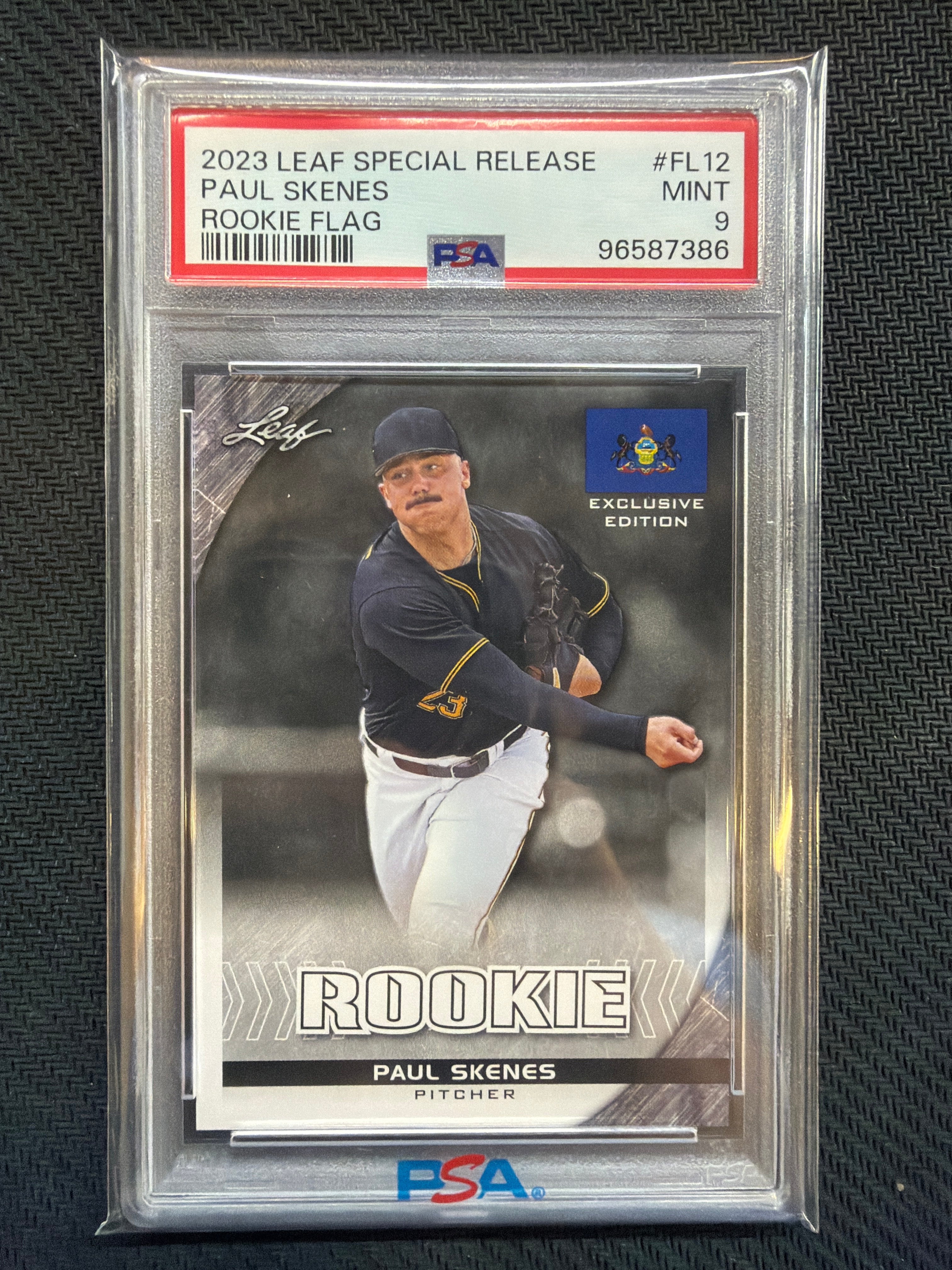 2023 Leaf Special Release Paul Skenes Rookie Flag #FL12 PSA 9