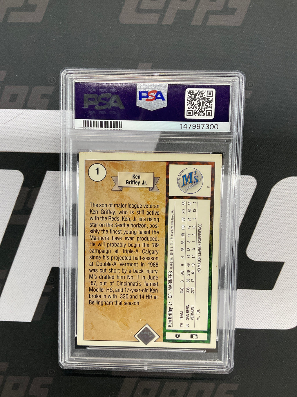 1989 Upper Deck Ken Griffey Jr. Star Rookie PSA 4