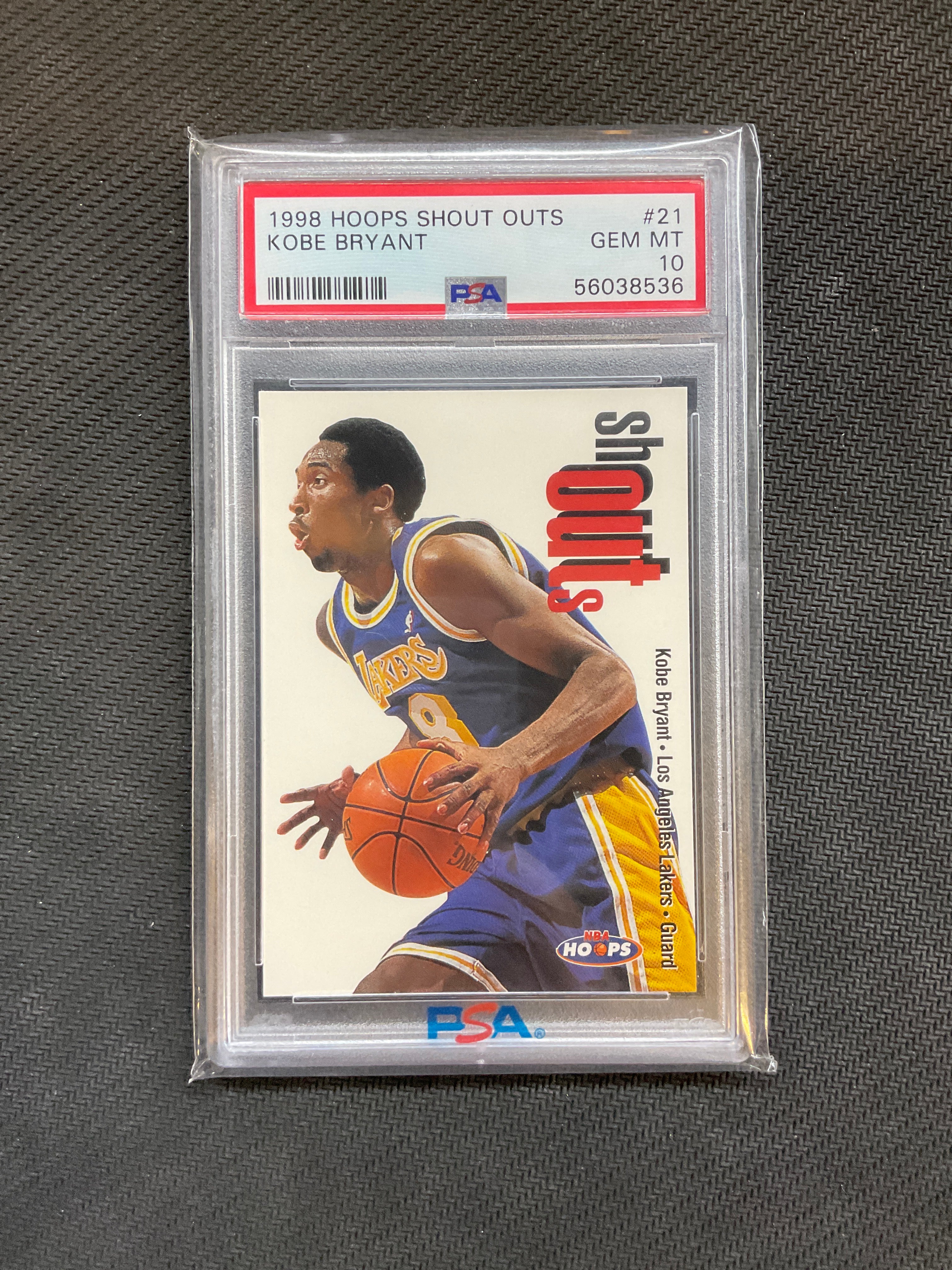 1998 Hoops Shout Outs Kobe Bryant PSA 10 Lakers