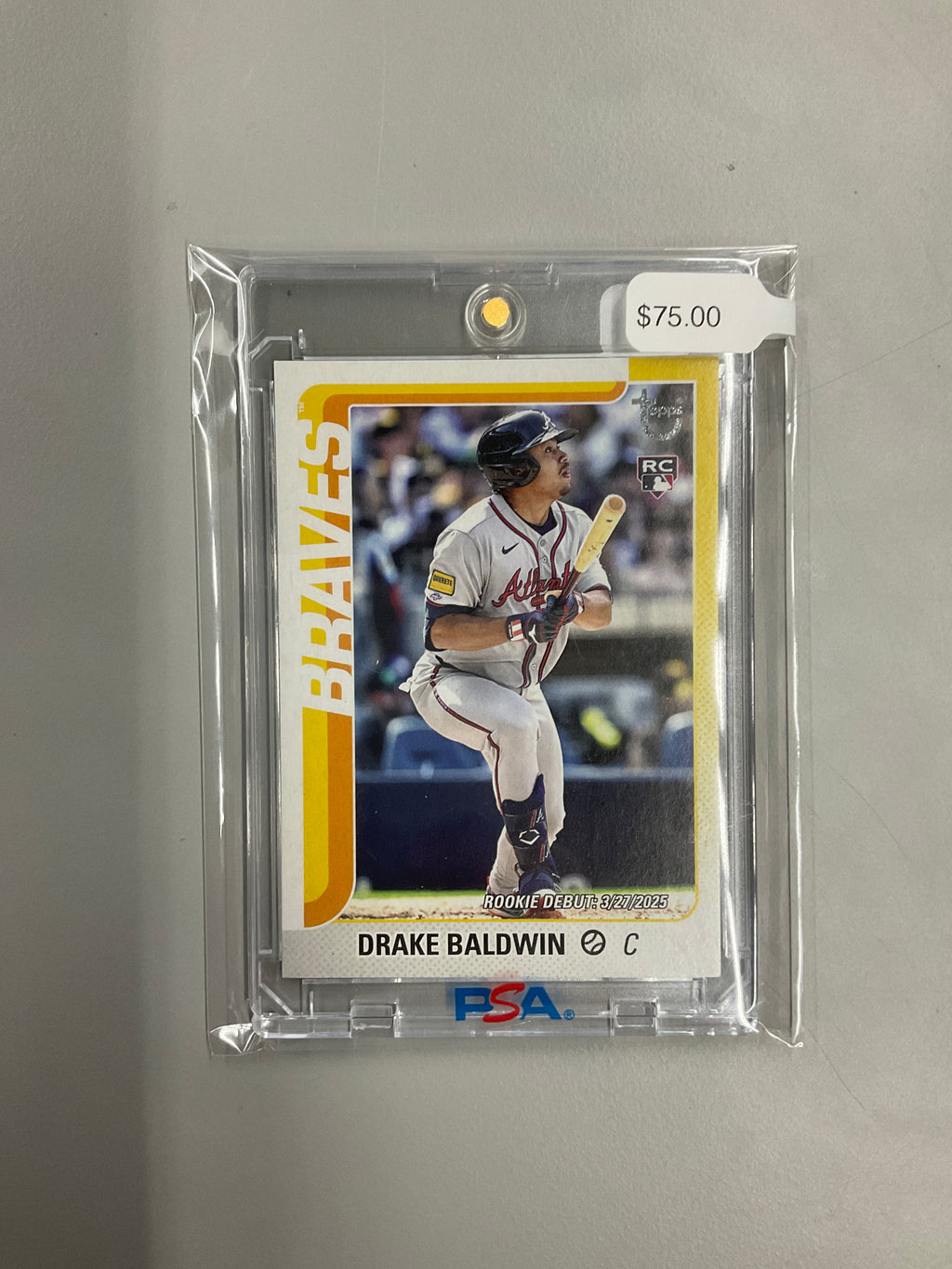 2025 Topps Vintage Stock Drake Baldwin Image Variation Rookie /99 Braves