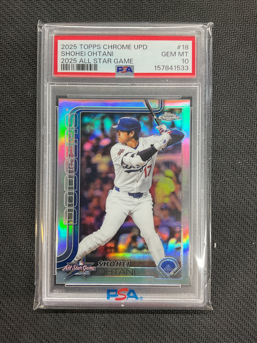 2025 Topps Chrome Update Shohei Ohtani All-Star Game Refractor PSA 10 533