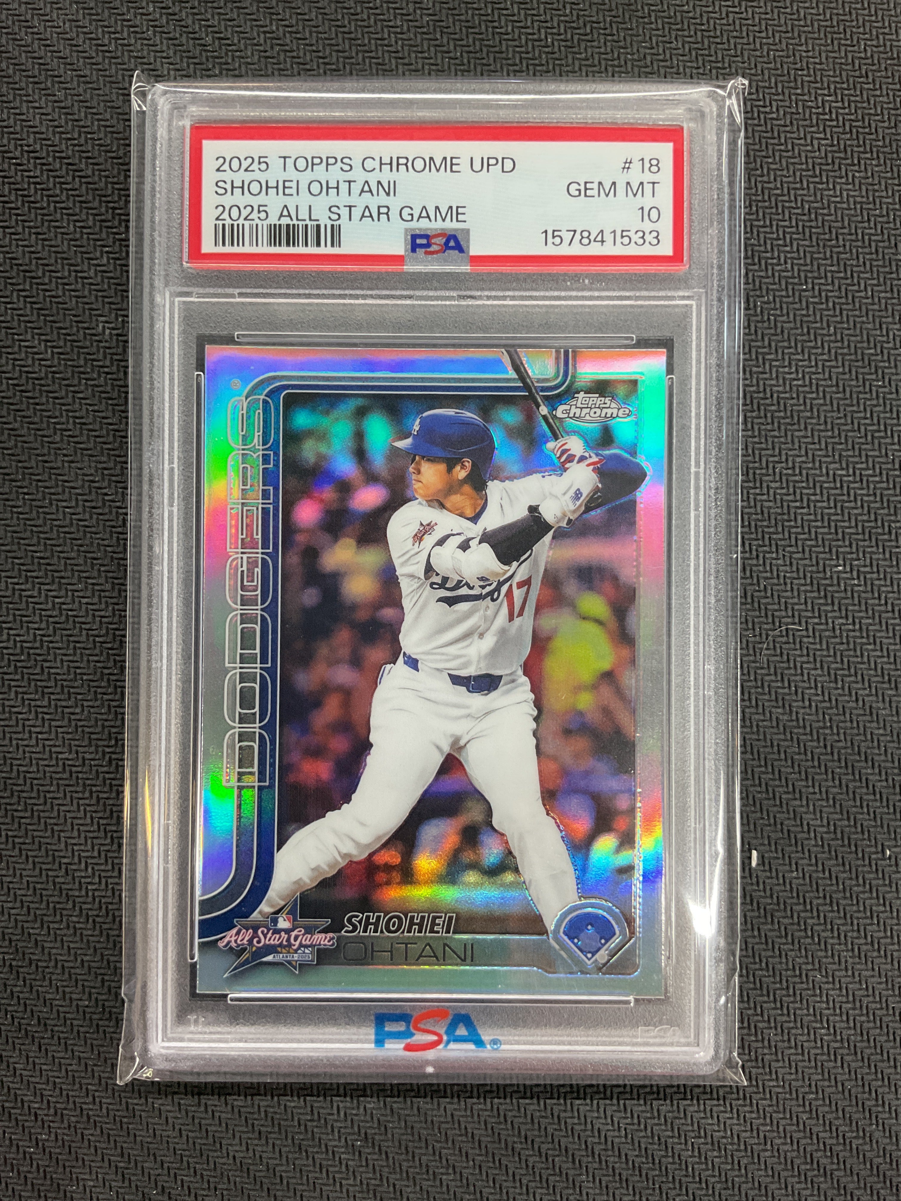 2025 Topps Chrome Update Shohei Ohtani All-Star Game Refractor PSA 10 533