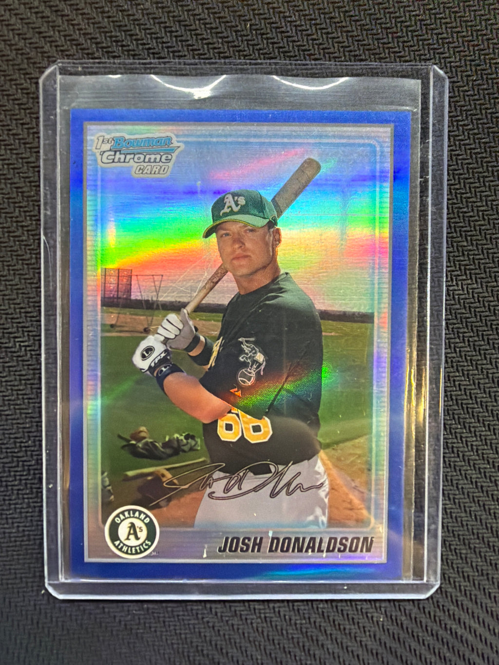 2010 Bowman Chrome Josh Donaldson Rookie 1st Blue /250 Auburn