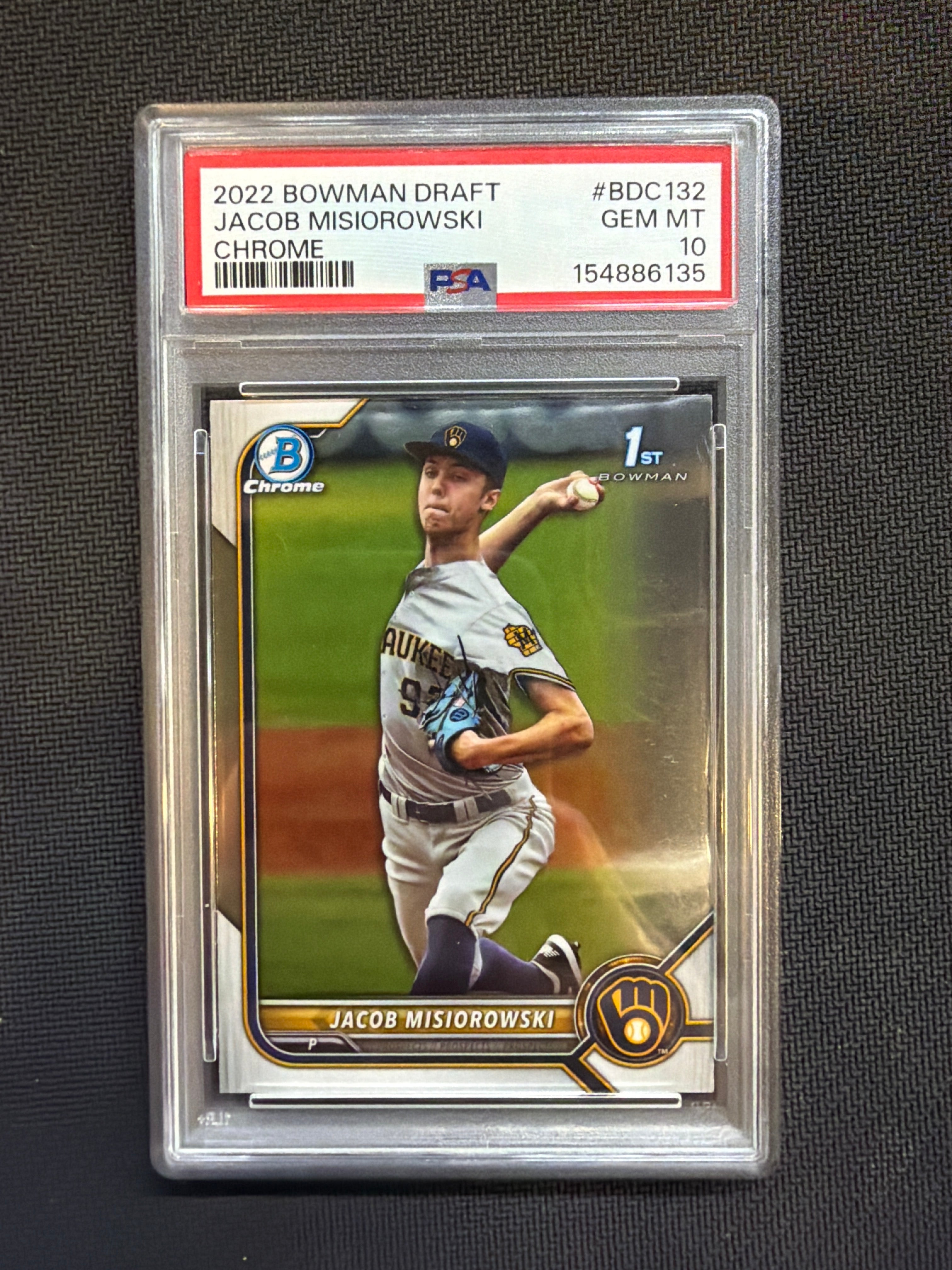 2022 Bowman Draft Jacob Misiorowski Chrome PSA 10