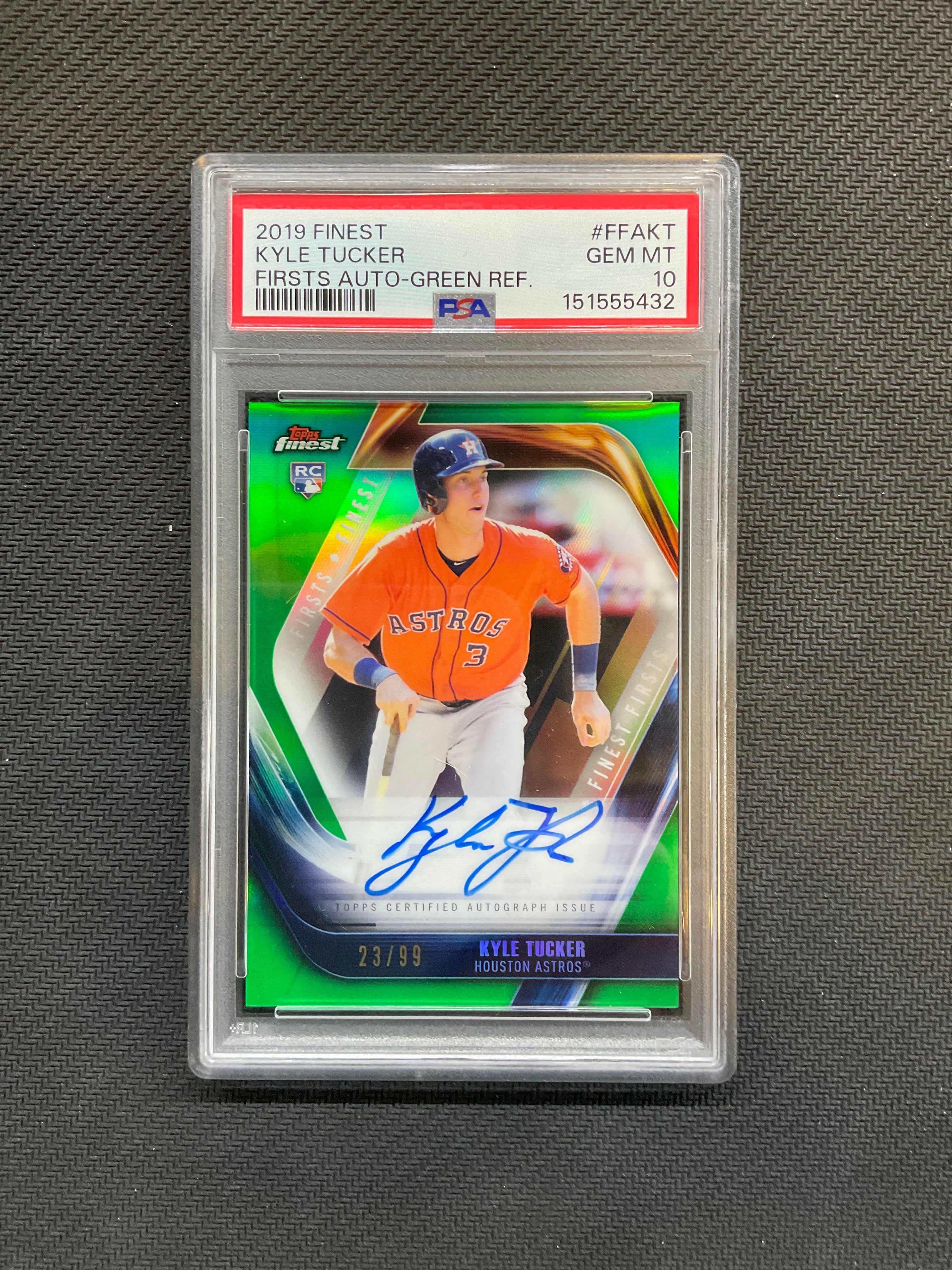 2019 Topps Finest Kyle Tucker Auto /99 PSA 10