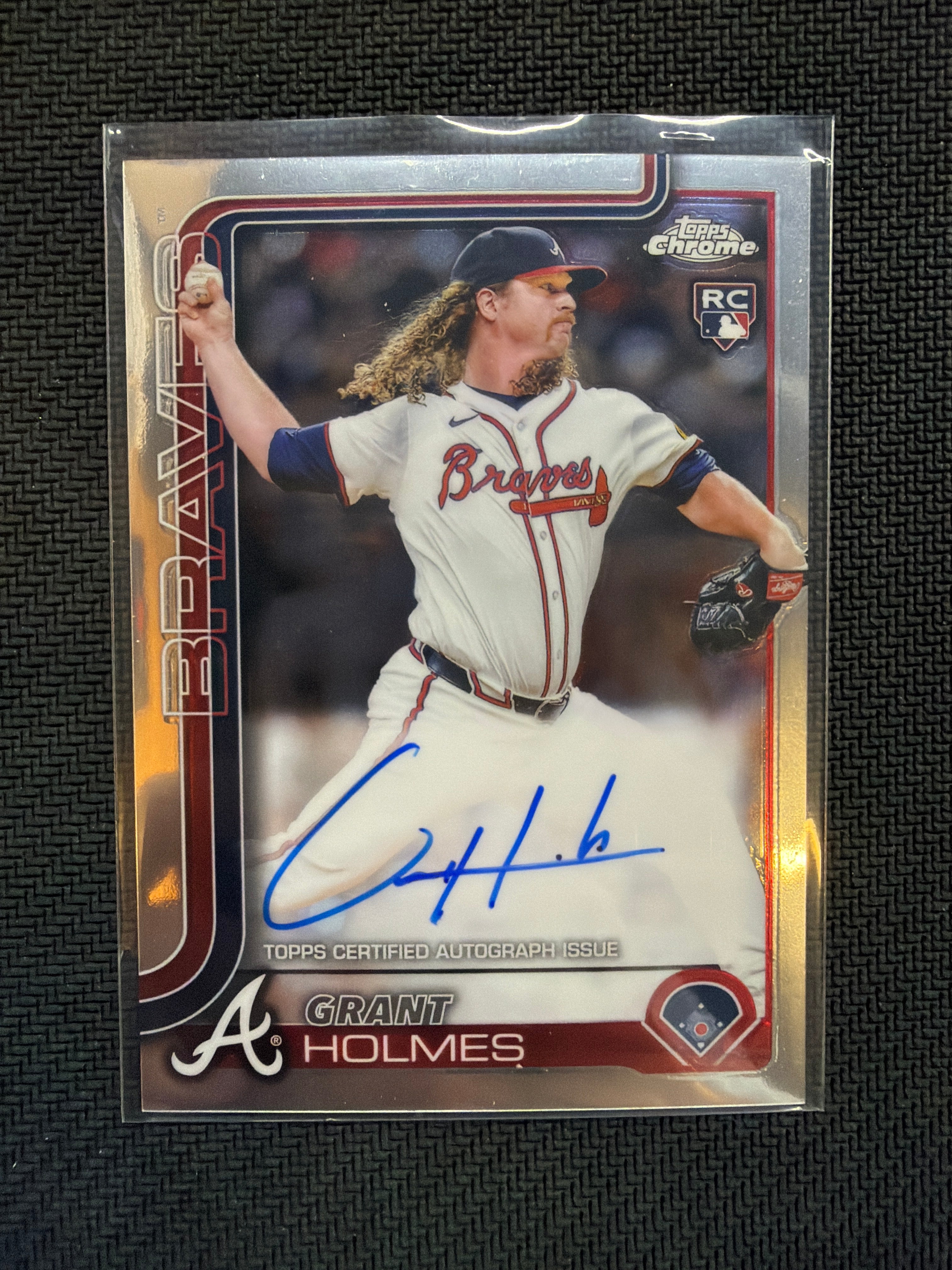 2025 Topps Chrome Grant Holmes Rookie Auto Braves