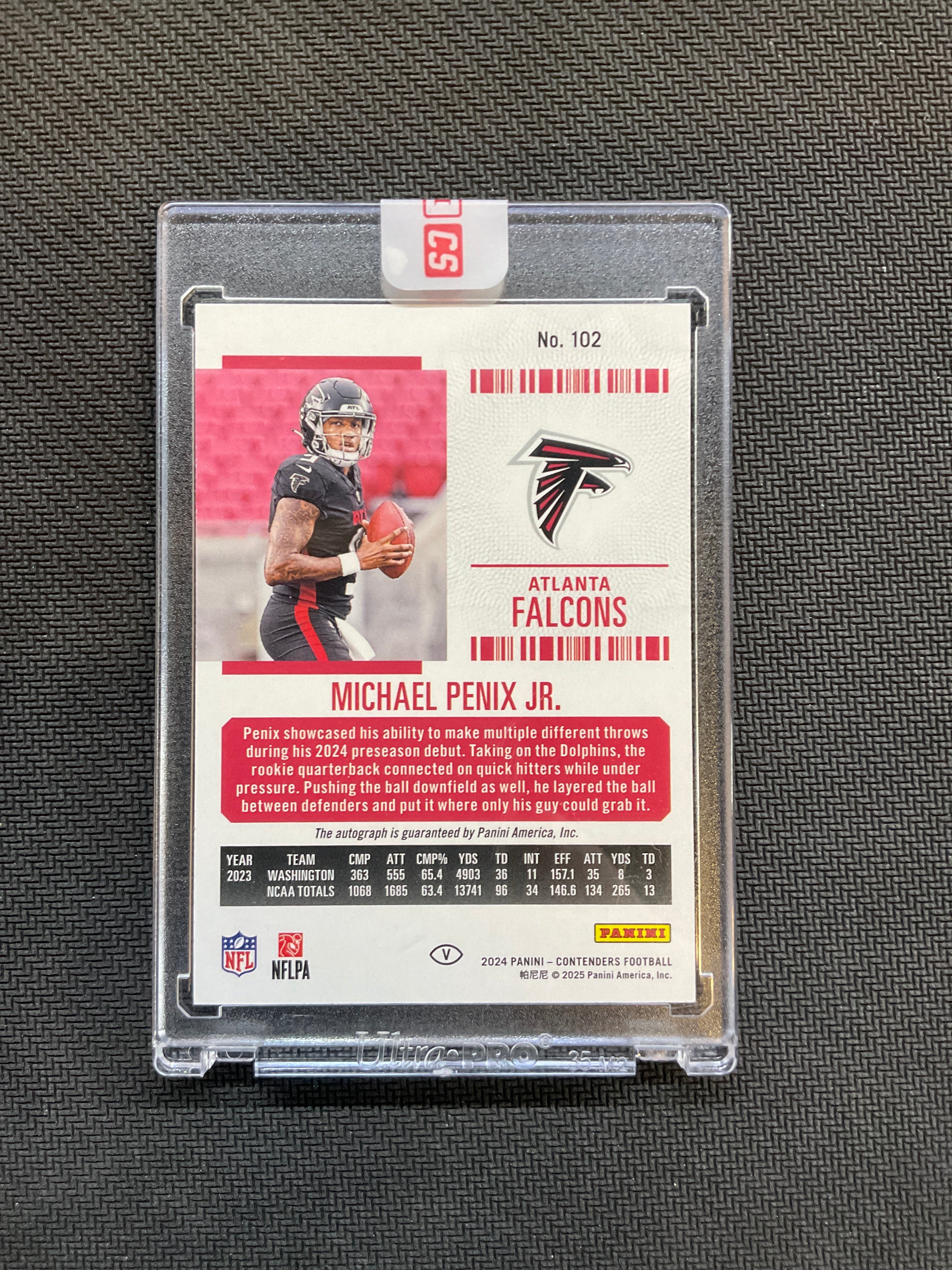 2024 Contenders Michael Penix Jr. Playoff Rookie Auto /149 Falcons