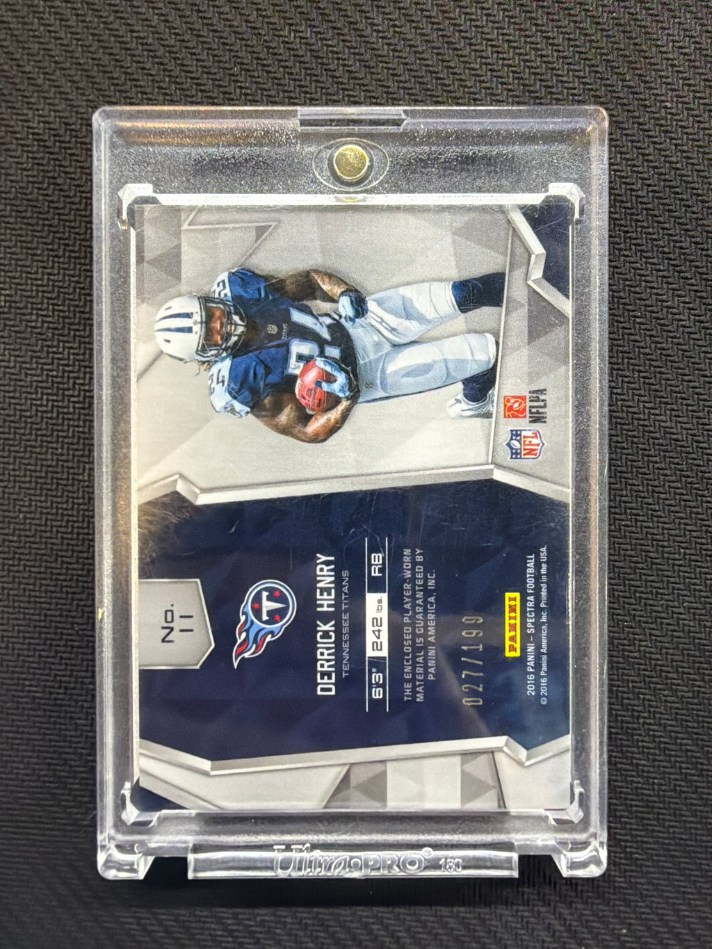 2016 Panini Spectra Derrick Henry Rookie Patch /199 Titans