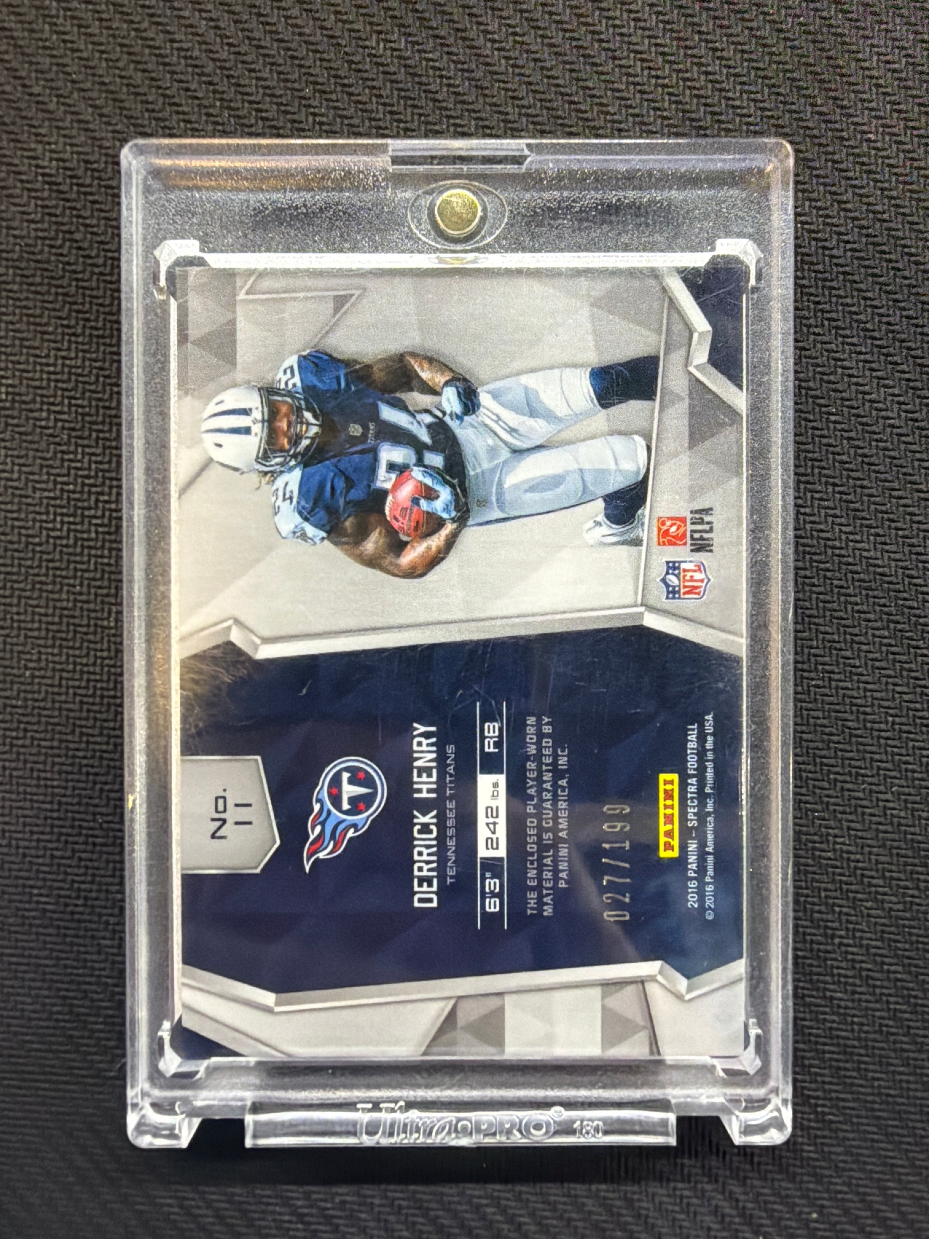 2016 Panini Spectra Derrick Henry Rookie Patch /199 Titans
