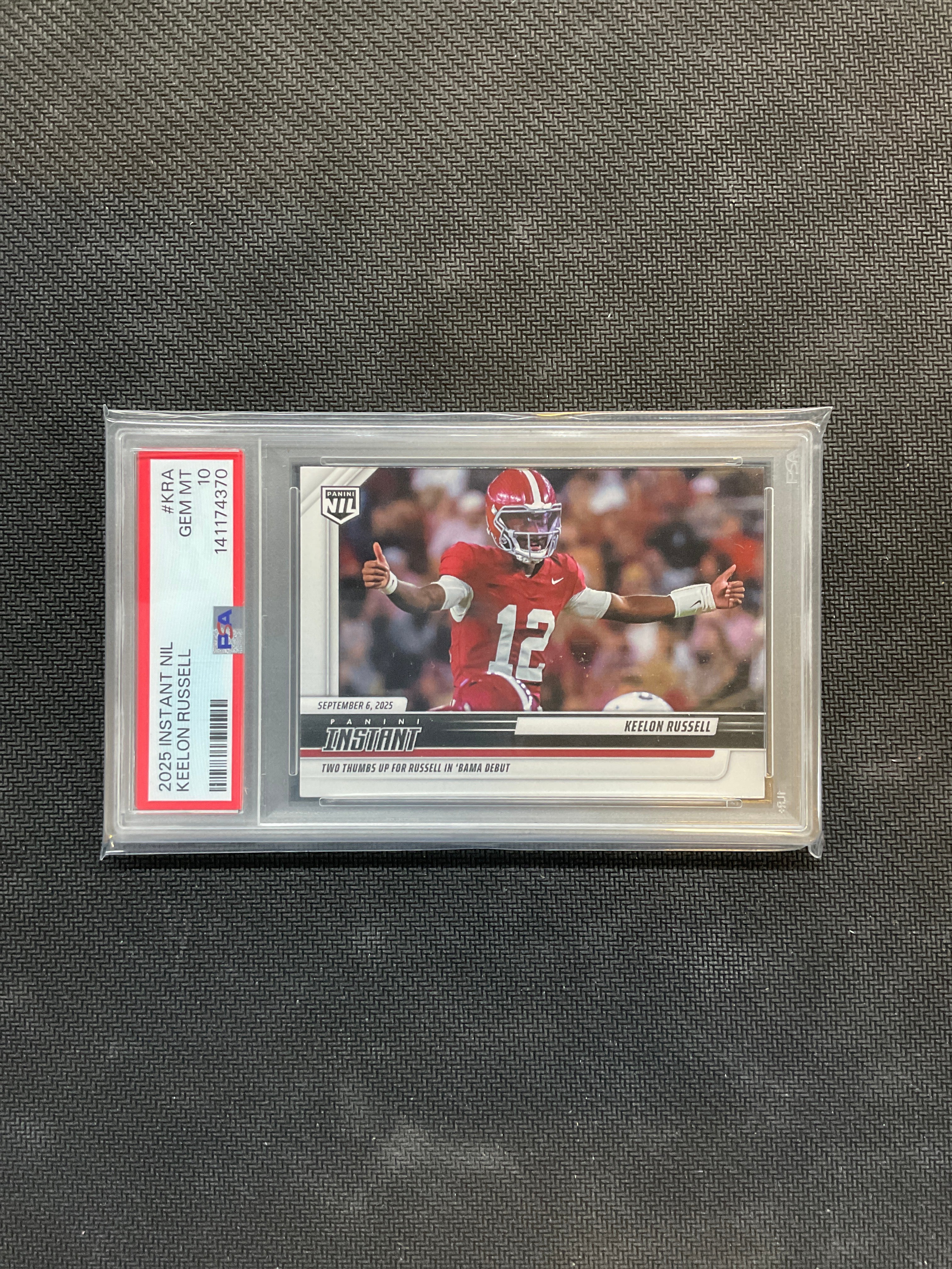 2025 Panini Instant NIL Keelon Russell Rookie PSA 10 Alabama 370