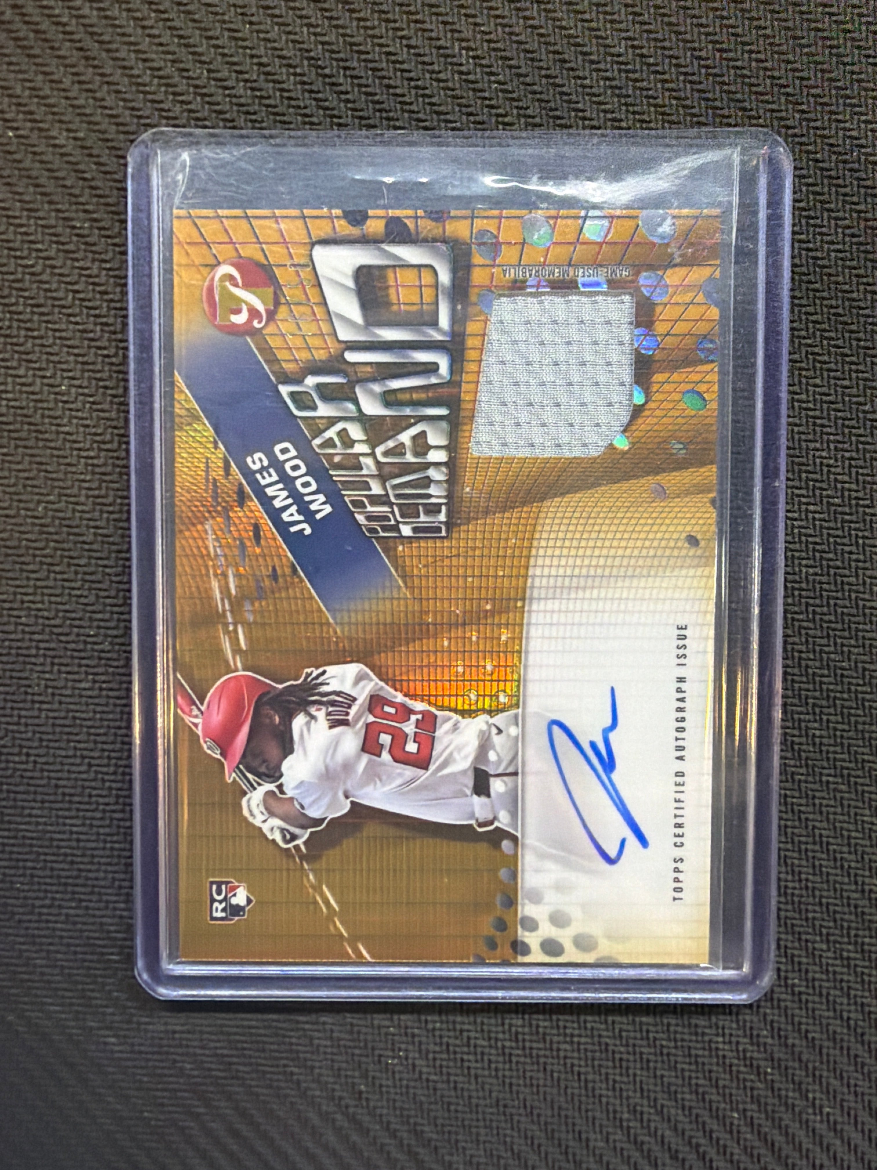 2025 Topps Pristige James Wood Popular Demand Patch Auto /50