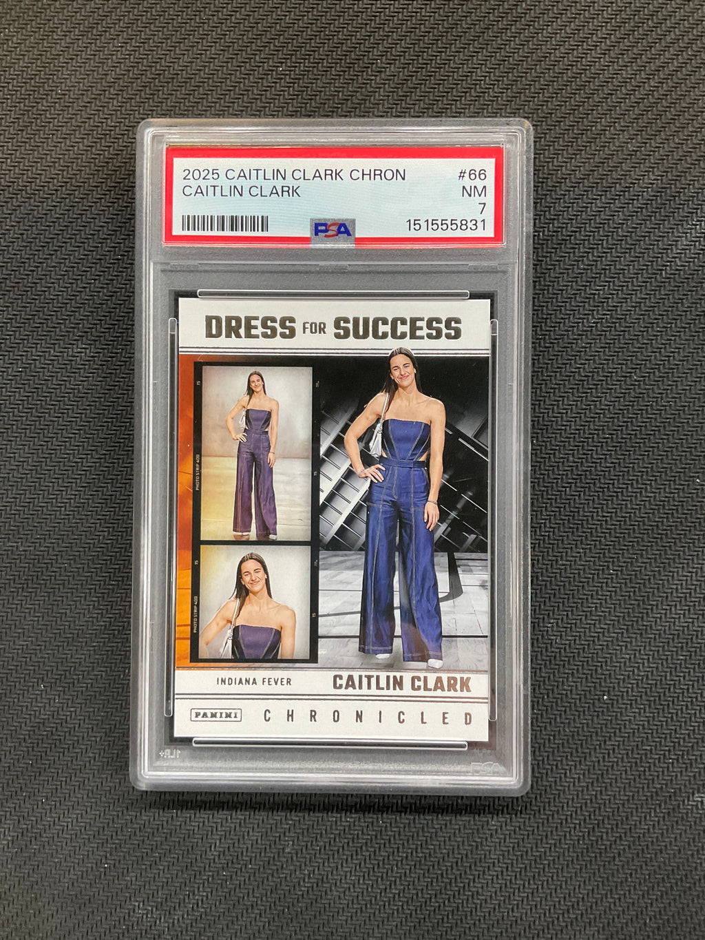 2025 Panini Caitlin Clark Chronicles Dress For Success #66 PSA 7 831