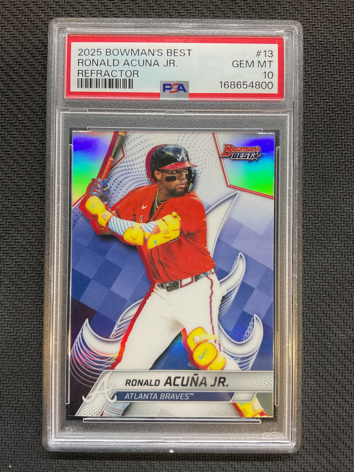 2025 Bowman's Best Ronald Acuna #13 Refractor PSA 10