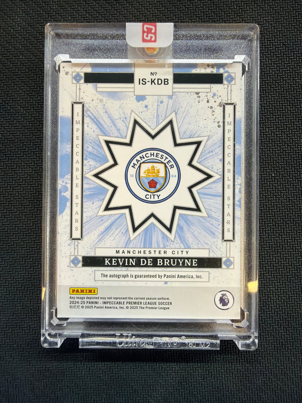 2024-25 Impeccable Kevin De Bruyne Stars Auto /49 Manchester City
