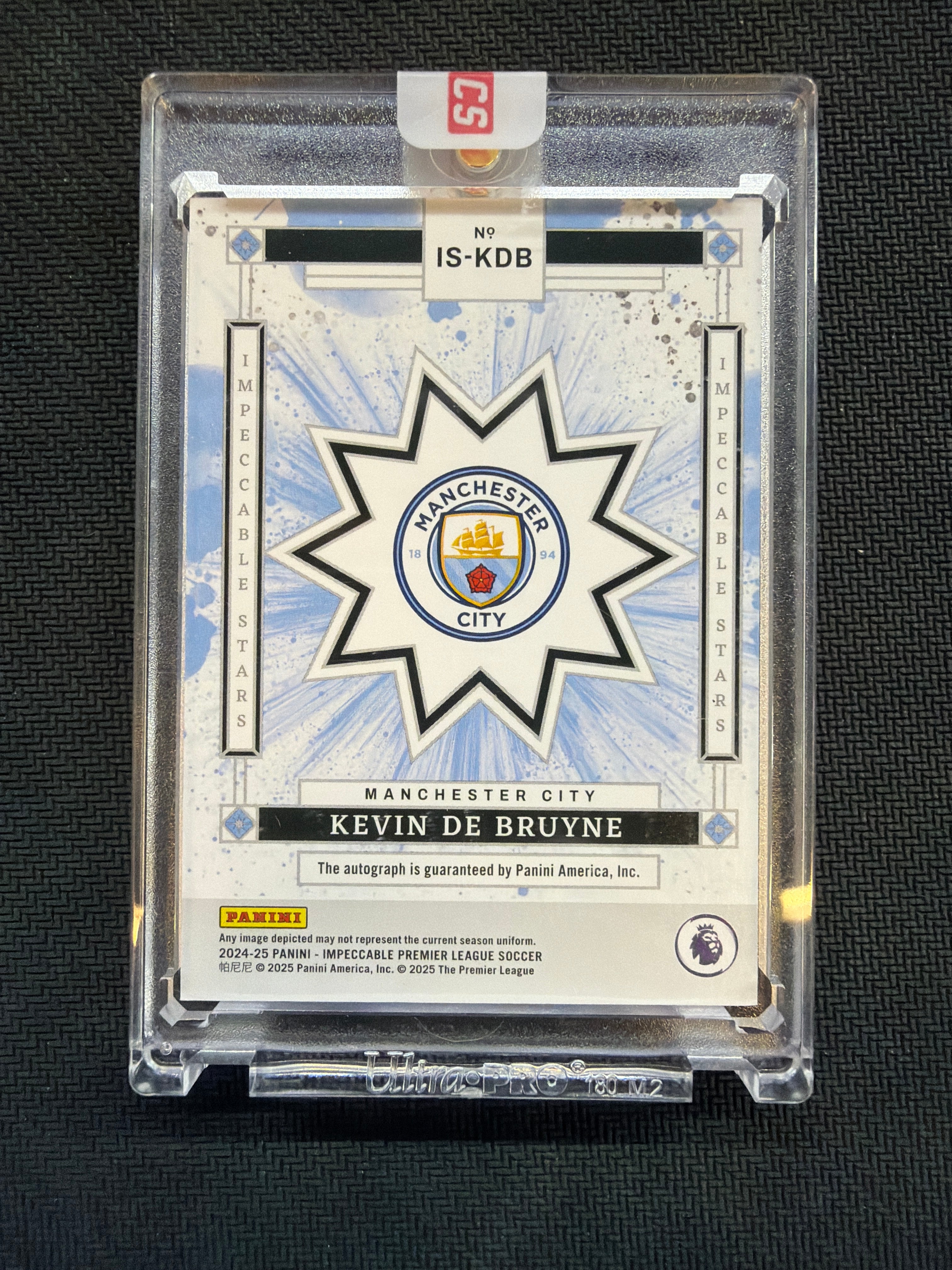 2024-25 Impeccable Kevin De Bruyne Stars Auto /49 Manchester City