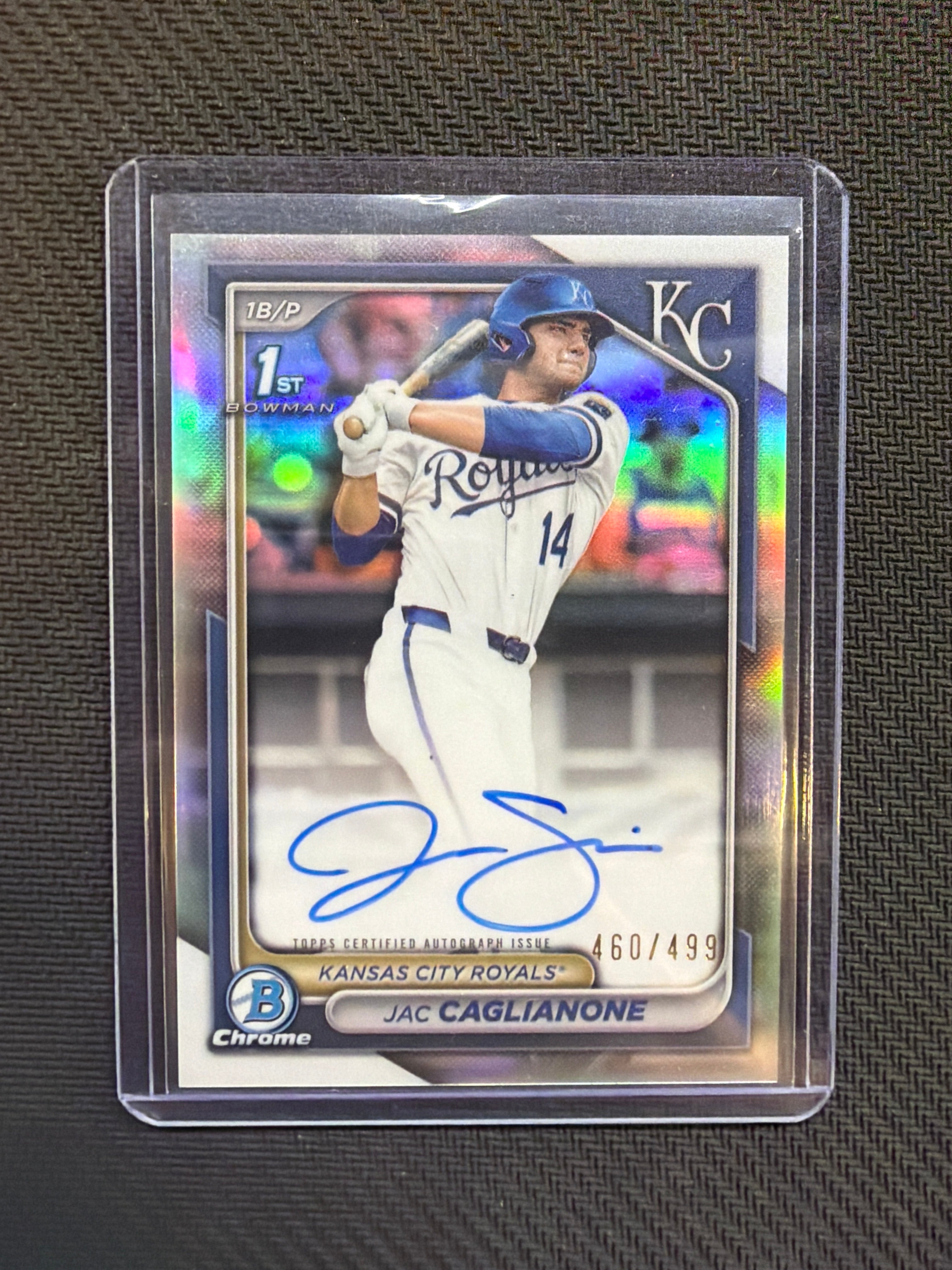 2024 Bowman Chrome Jac Caglianone Refractor 1st Auto /499