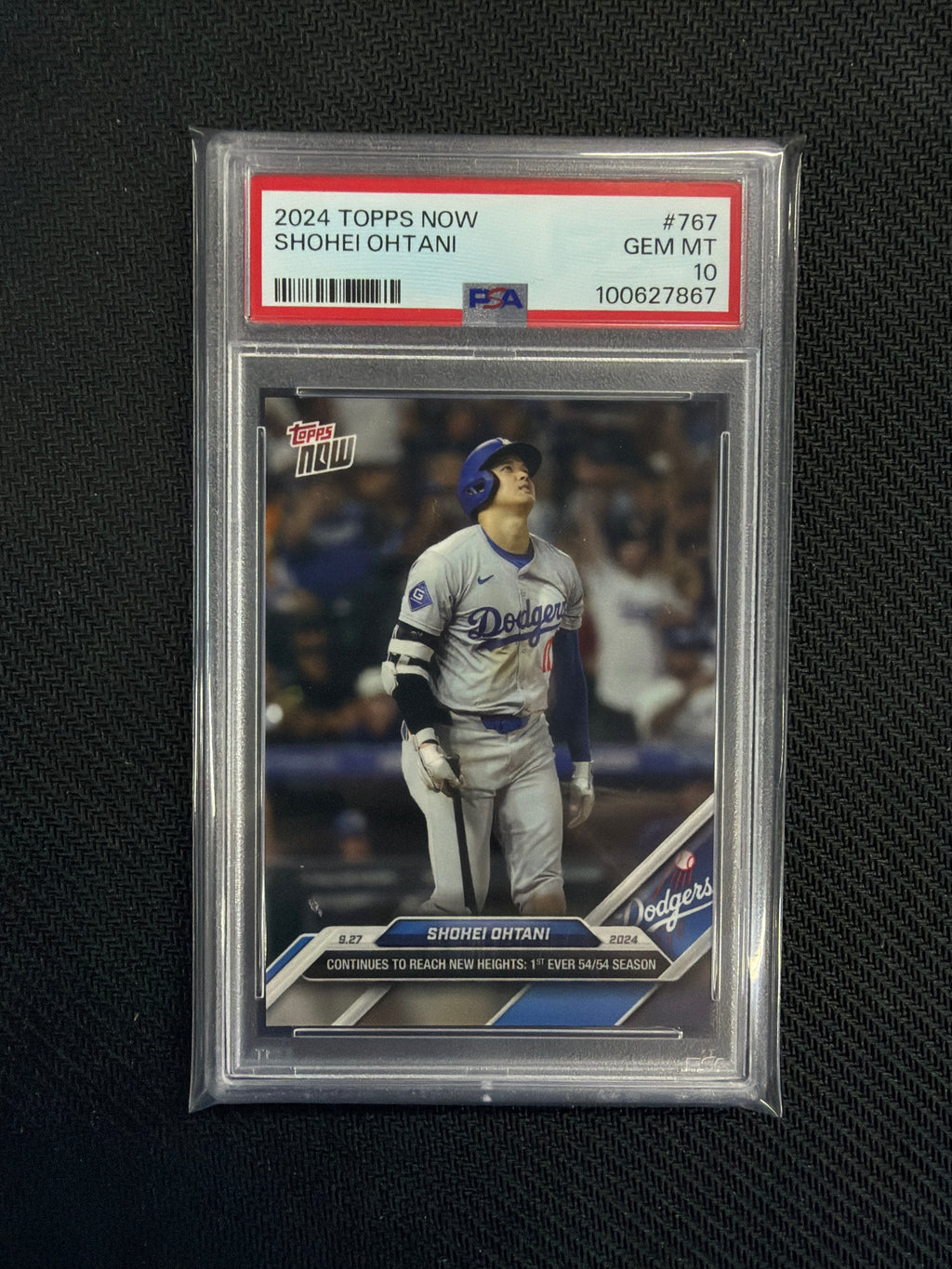 2024 Topps Now Shohei Ohtani #767 PSA 10 54/54 Season