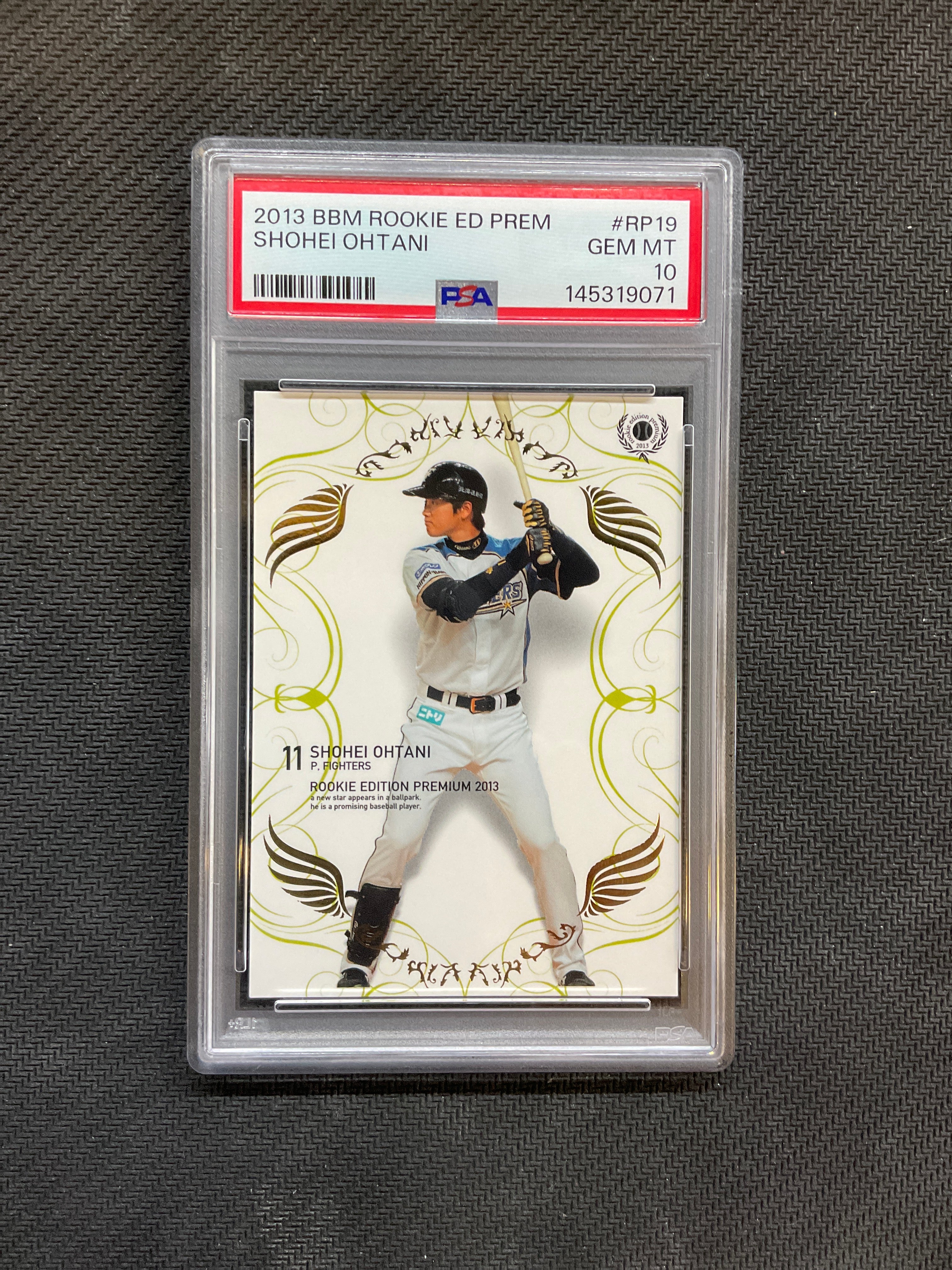 2013 BBM Rookie ED Premier Shohei Ohtani Rookie PSA 10 071