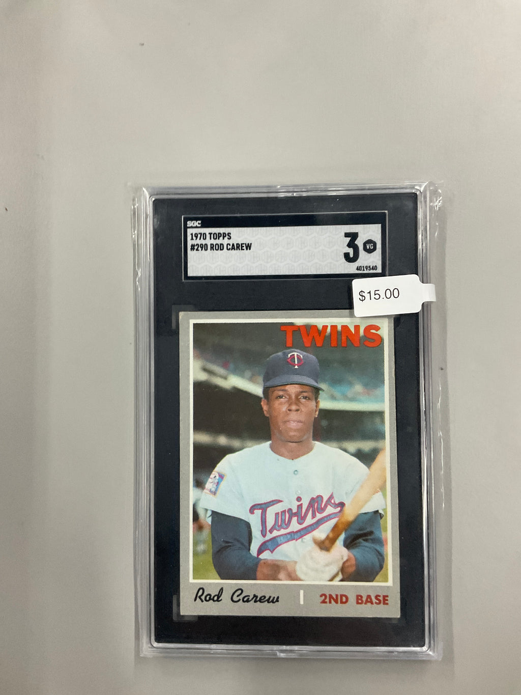 1970 Topps #290 Rod Carew SGC 3