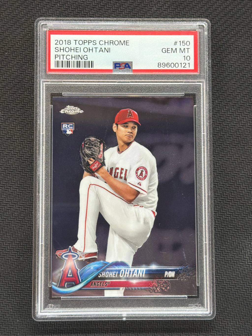 2018 Topps Chrome Shohei Ohtani Pitching Rookie PSA 10 Angels 121