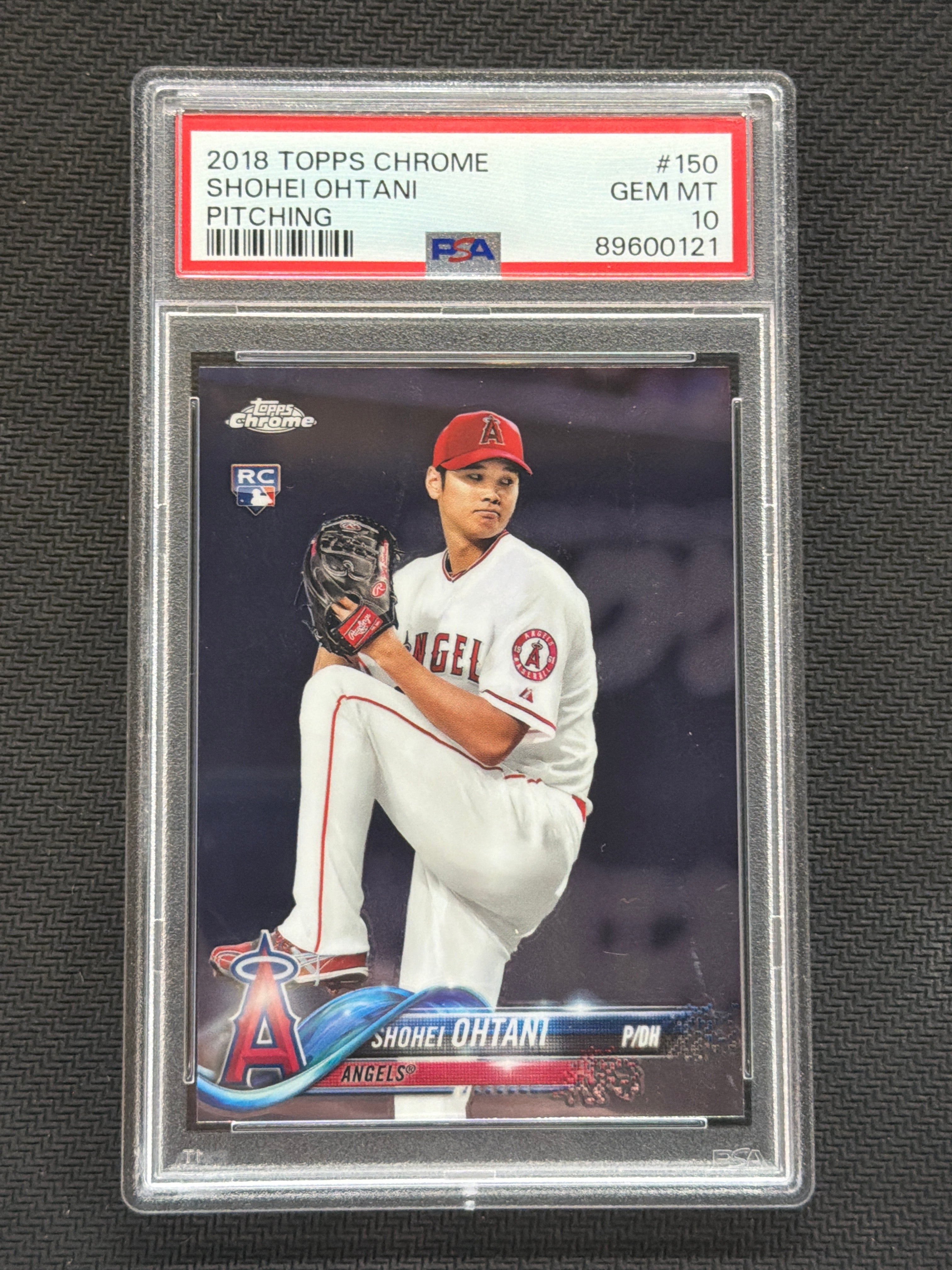 2018 Topps Chrome Shohei Ohtani Pitching Rookie PSA 10 Angels 121
