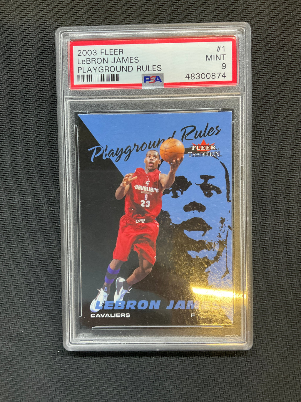 2003 Fleer LeBron James Playground Rules #1 PSA 9