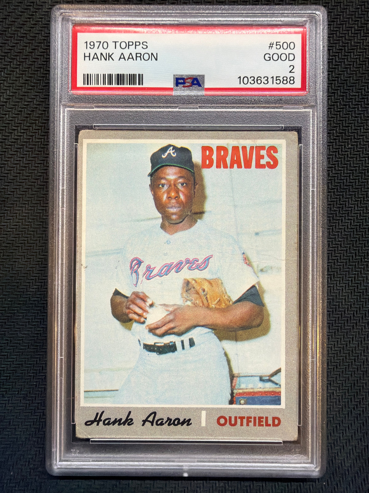 1970 Topps Hank Aaron #500 PSA 2 Braves